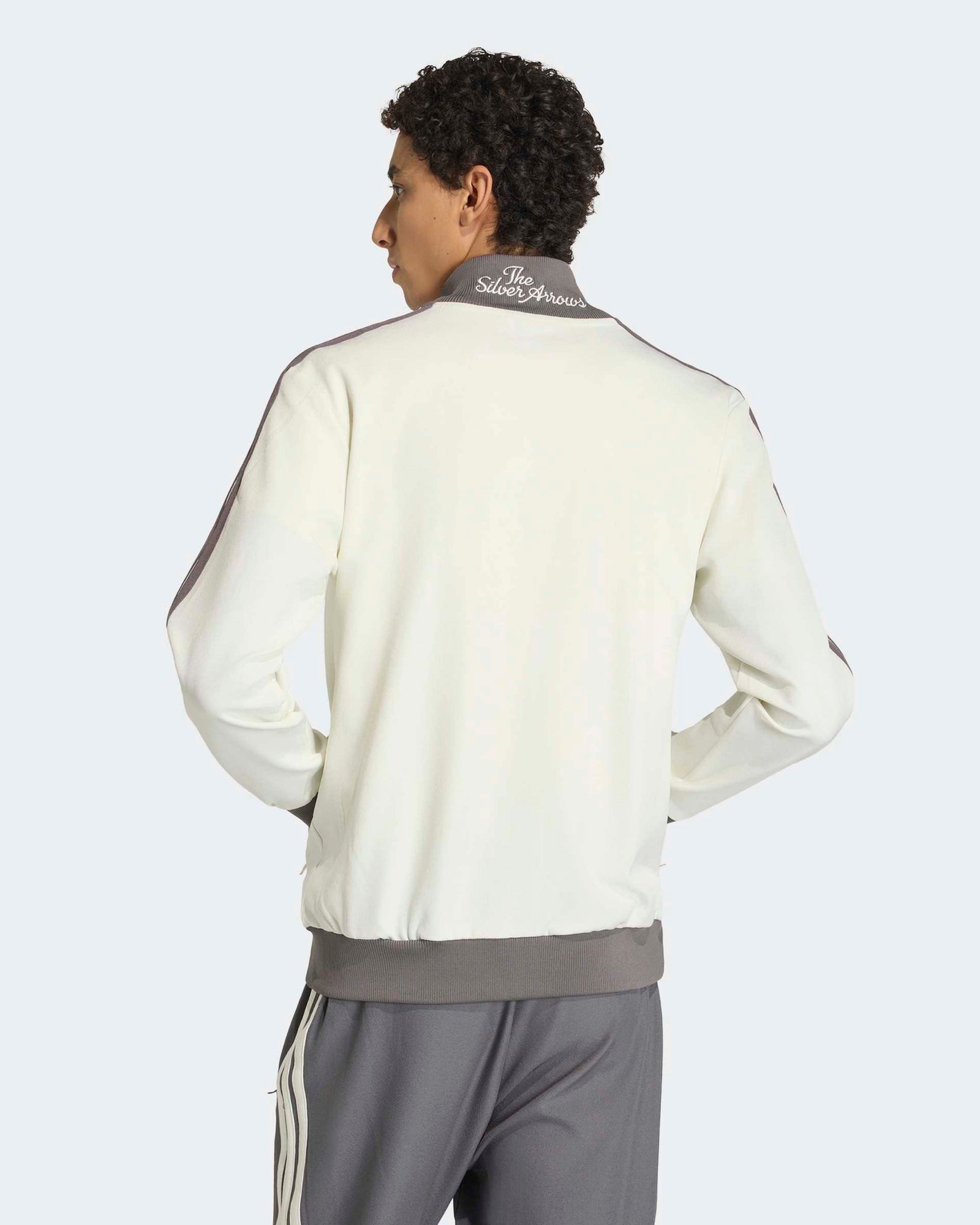 Mens Silver Arrows Icon Track Top Off White