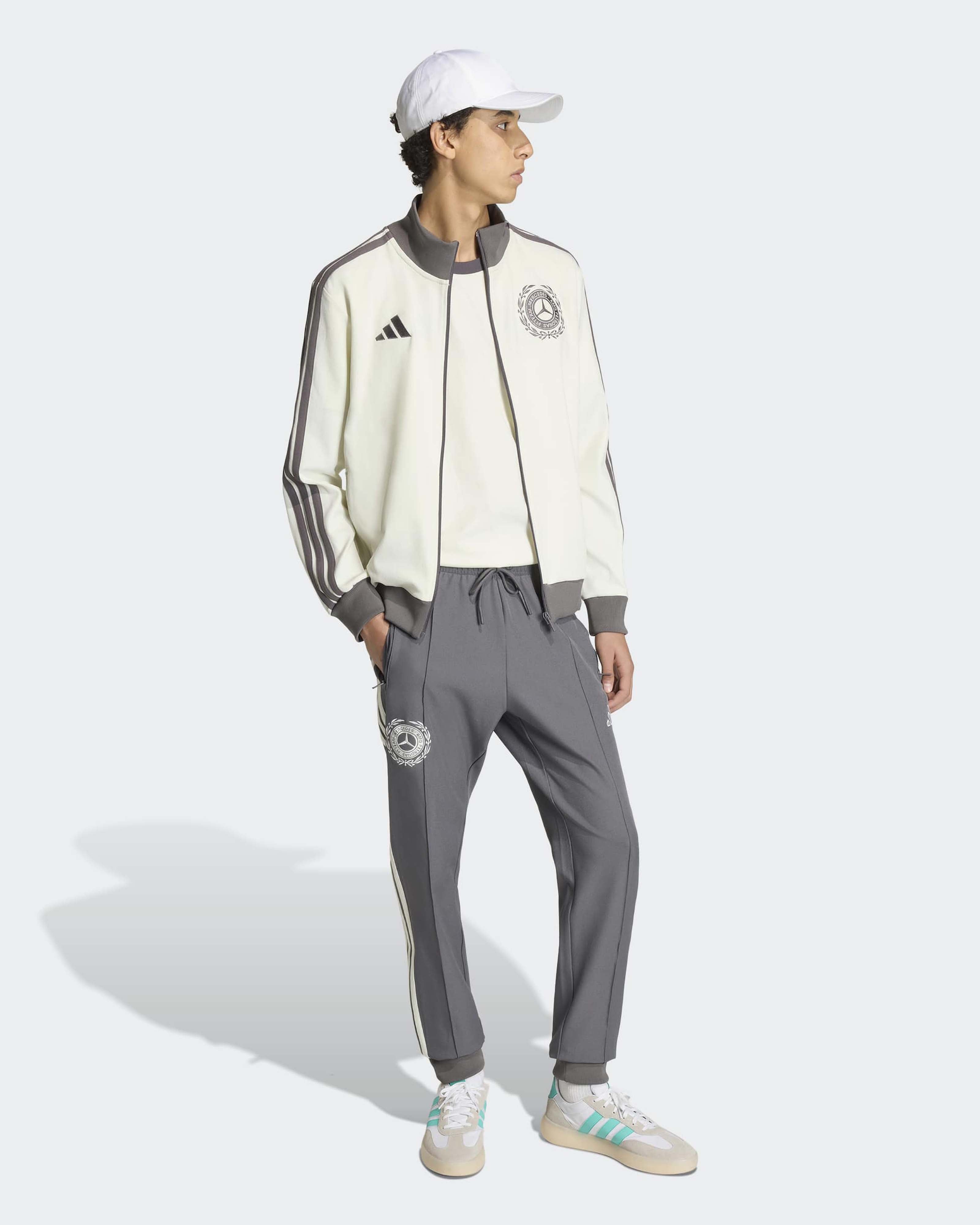 Mens Silver Arrows Icon Track Top Off White