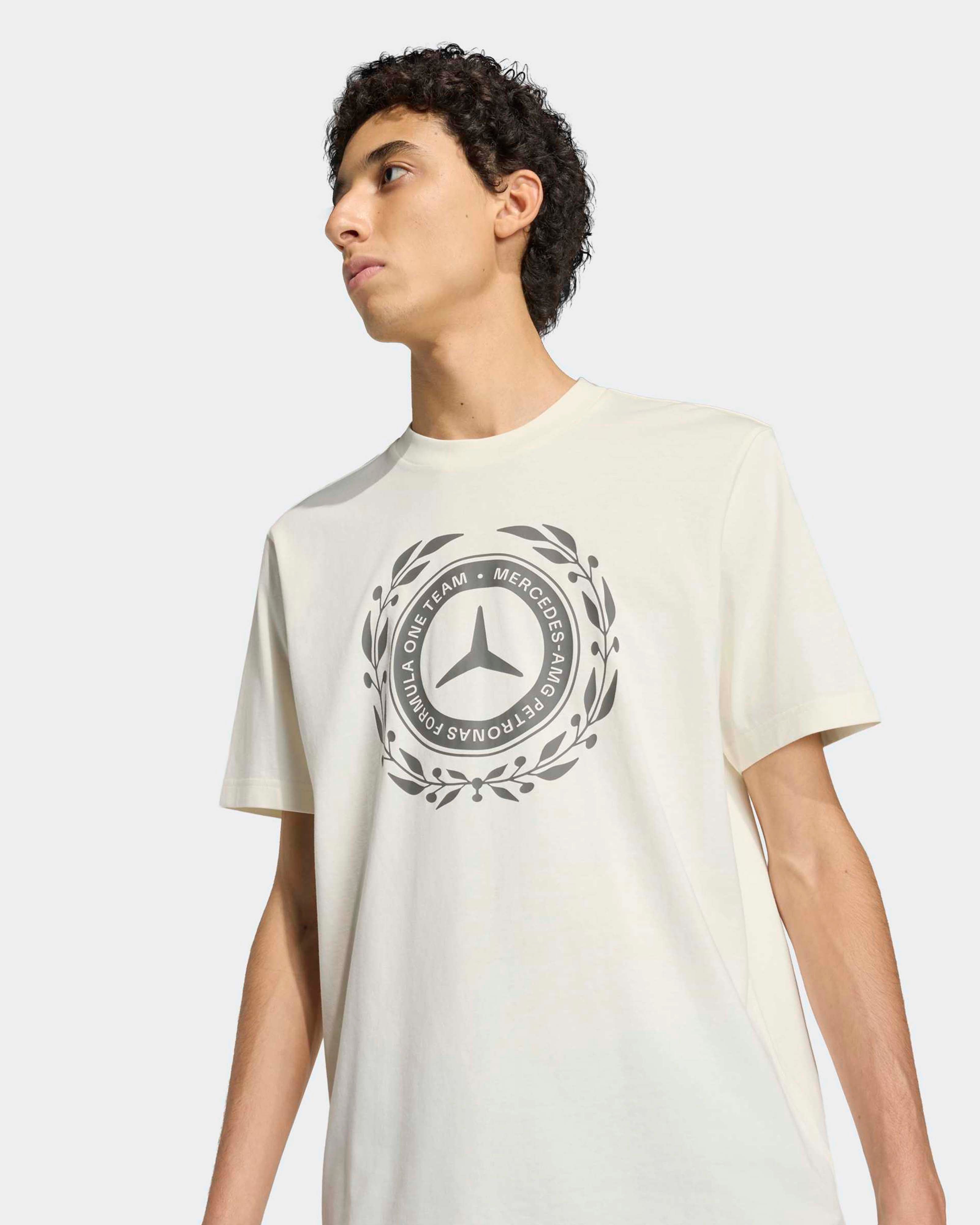 Mens Silver Arrows Heritage Logo T-shirt Off White