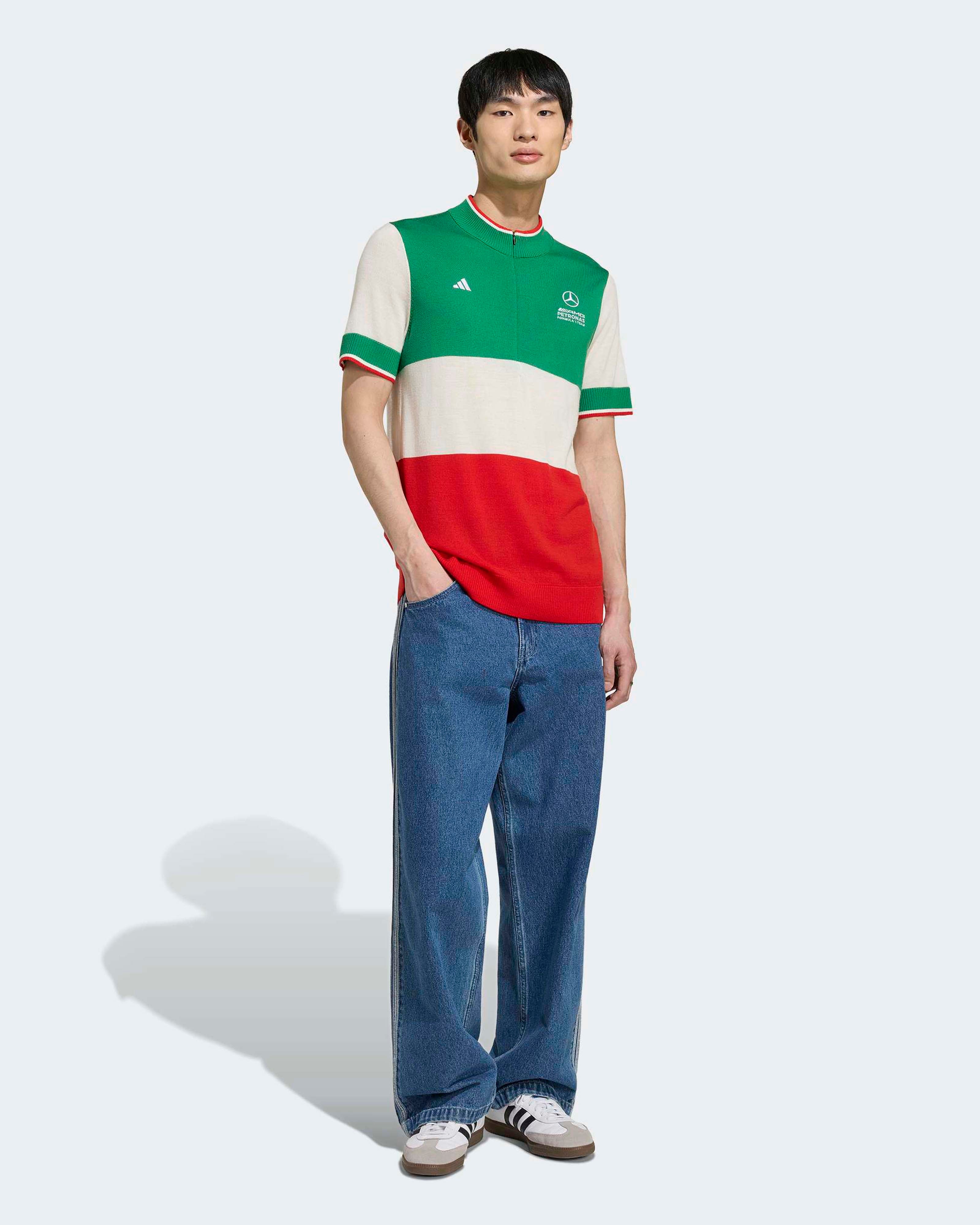 Mens Giro Di Mercedes Merino Top Italy Green