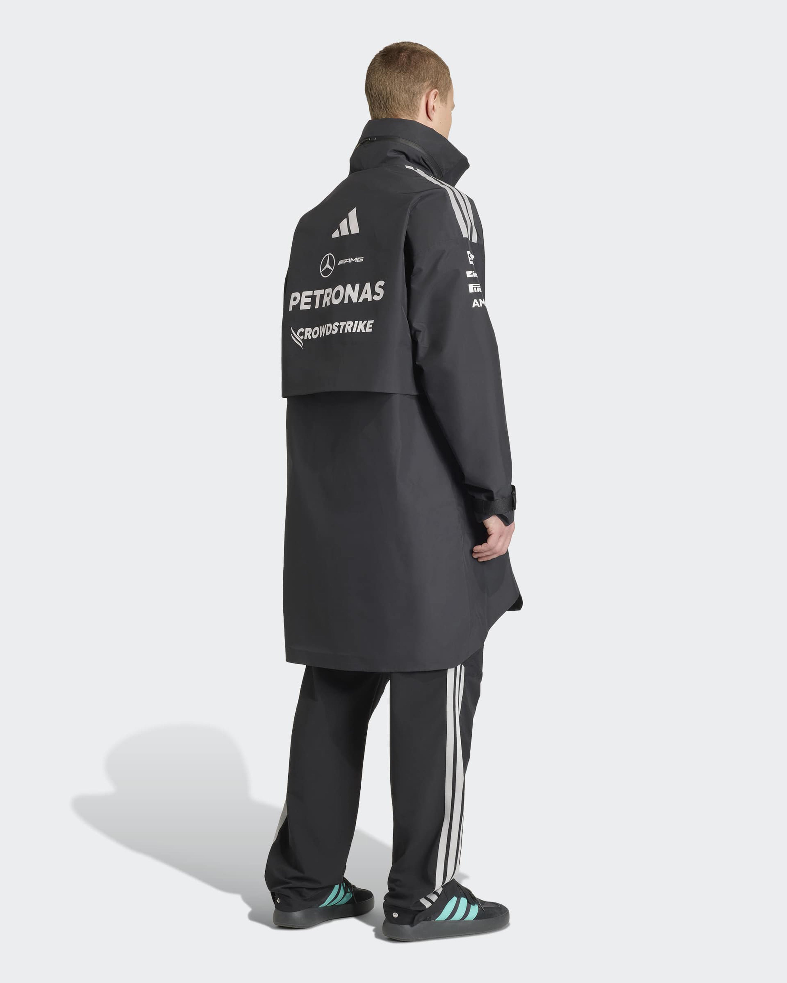 Mens 2026 Team Rain Parka Black