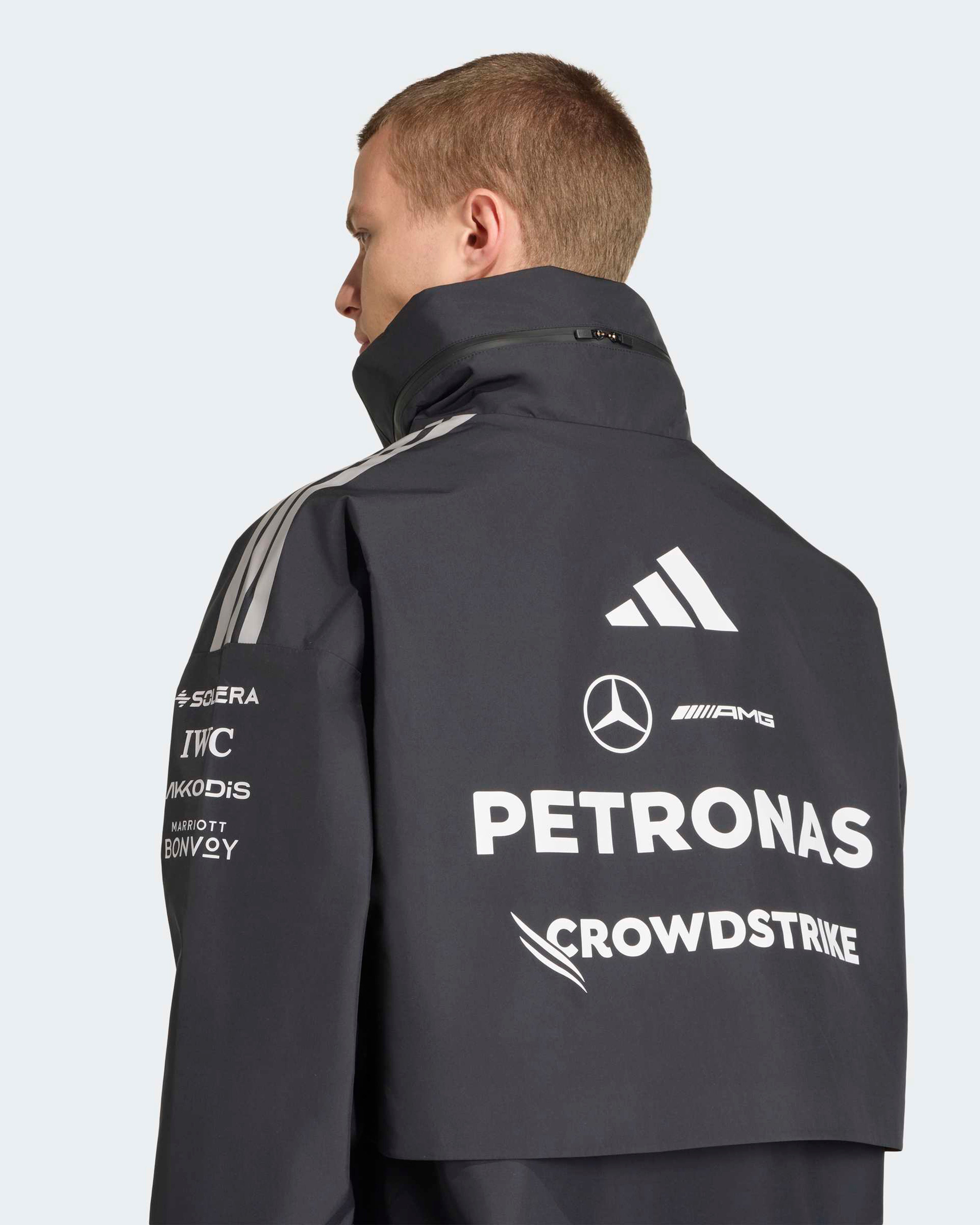 Mens 2026 Team Rain Parka Black