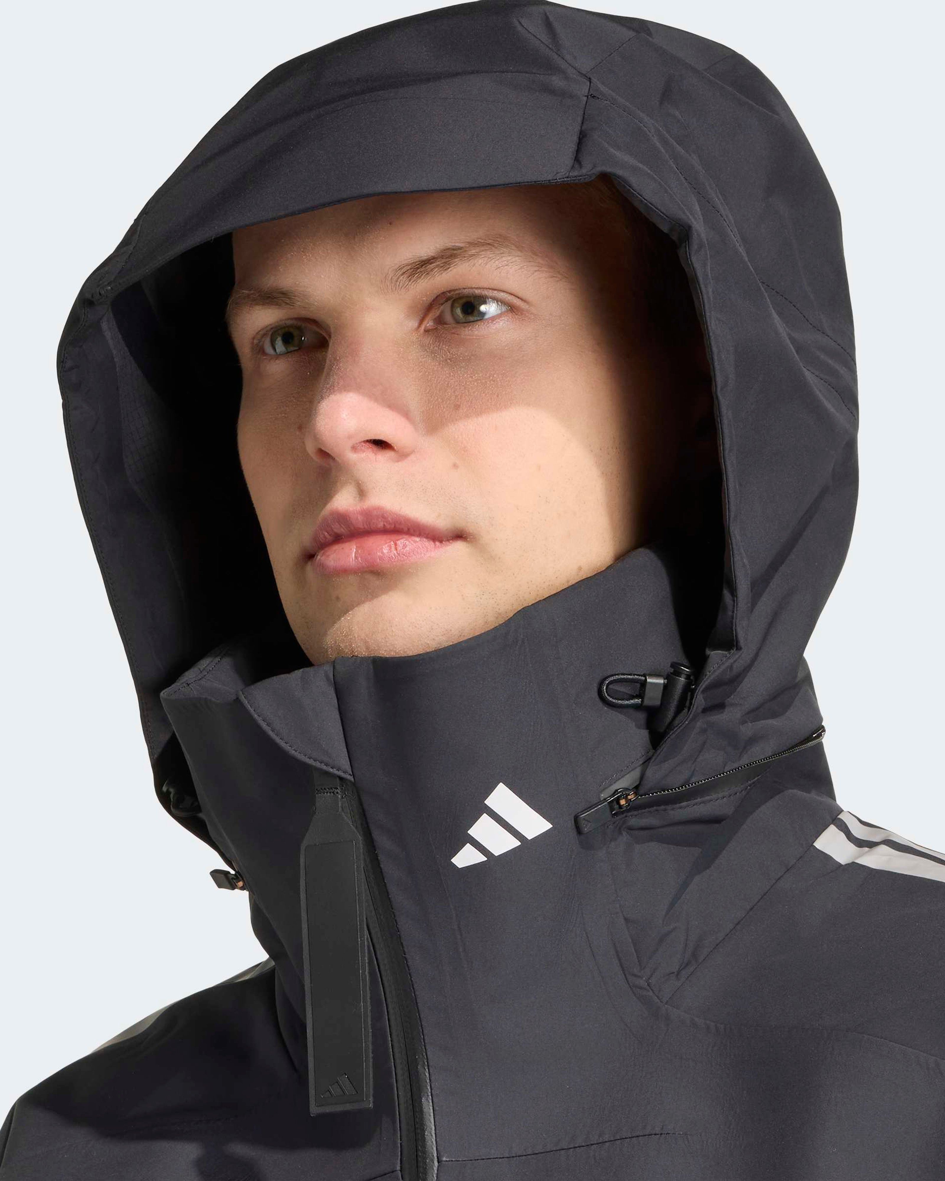 Mens 2026 Team Rain Parka Black