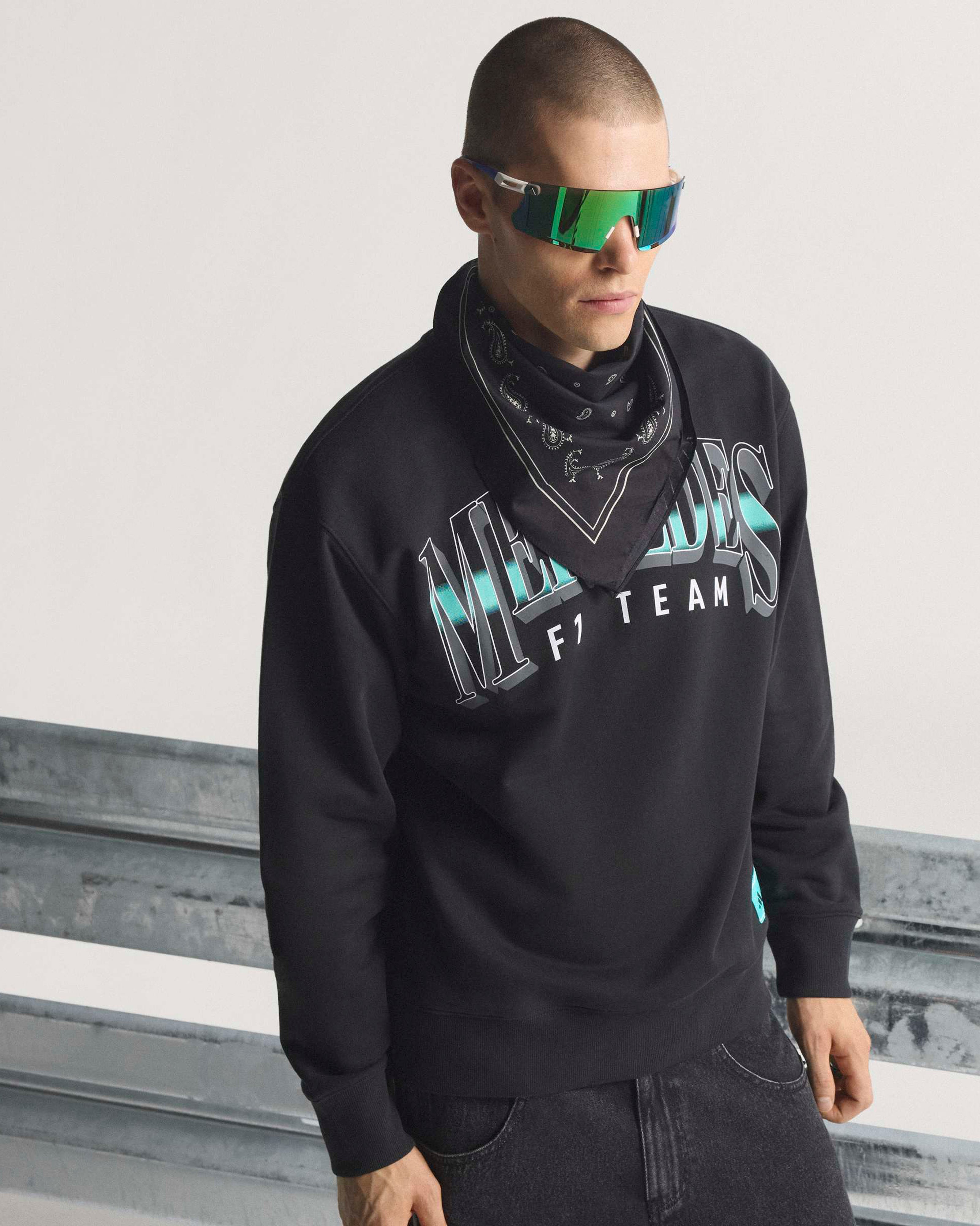 Mens Las Vegas Sweat Top Black