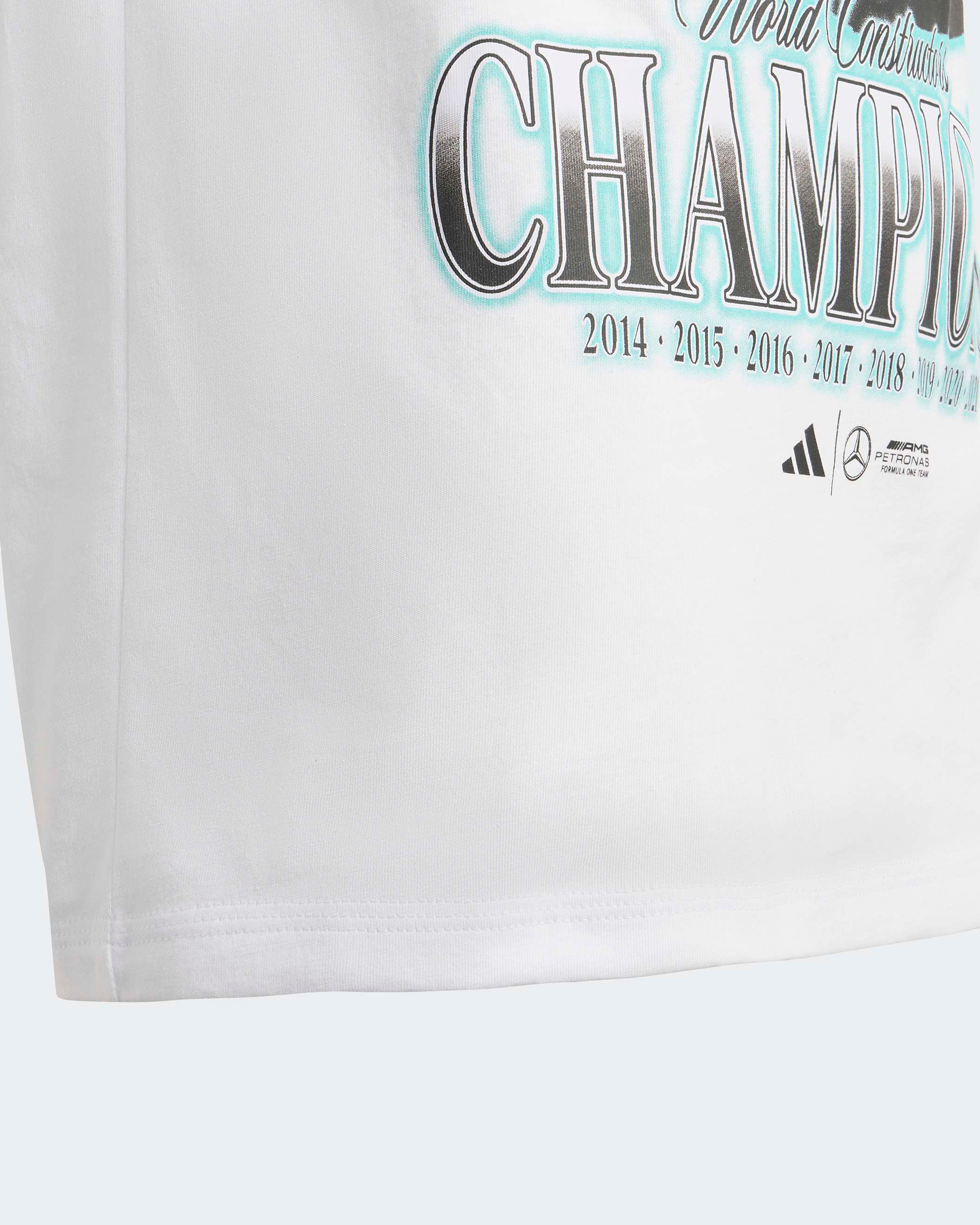 Mens Champions Graphic T-shirt White Official Mercedes-AMG