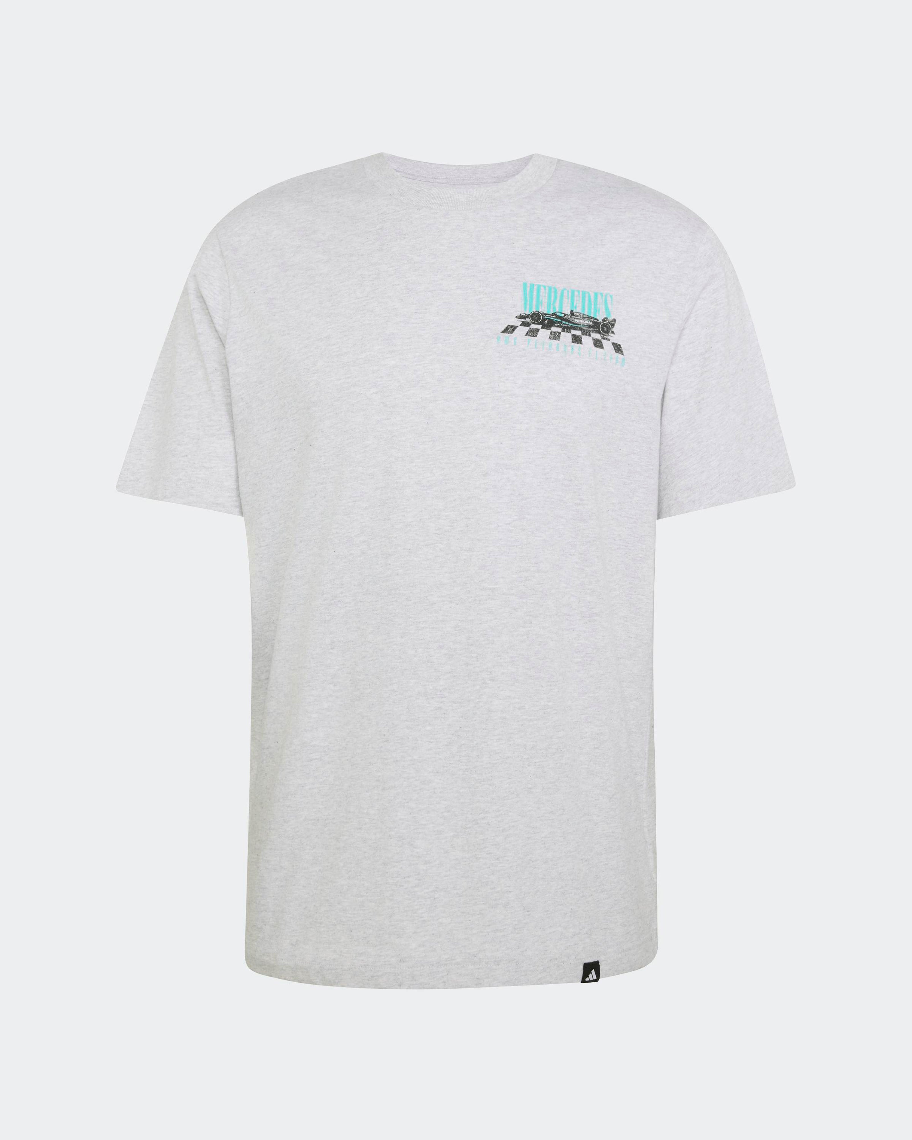 Mens Graphic Overtake T-shirt Grey