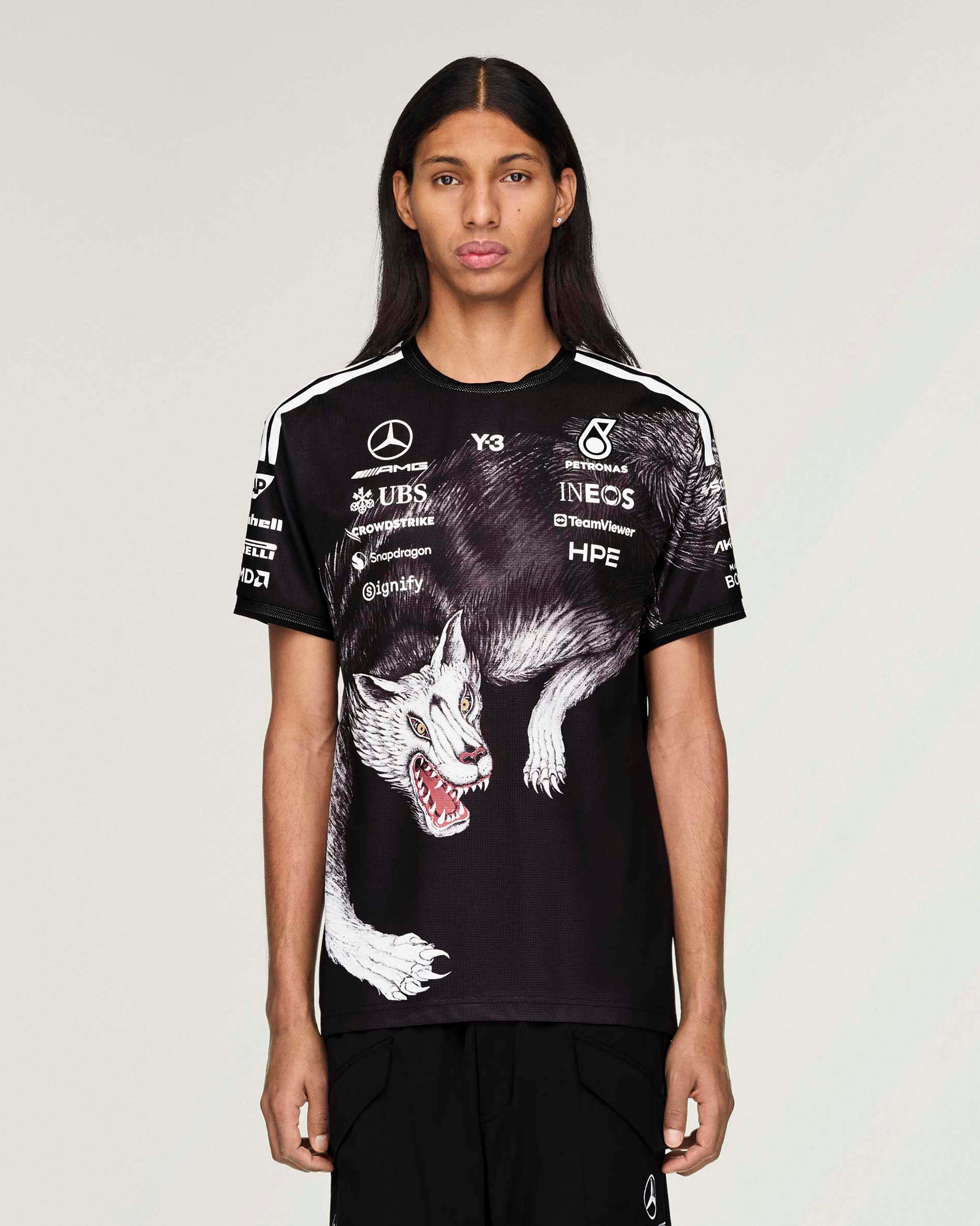 Y-3 Short-Sleeve Team Driver Tee Black