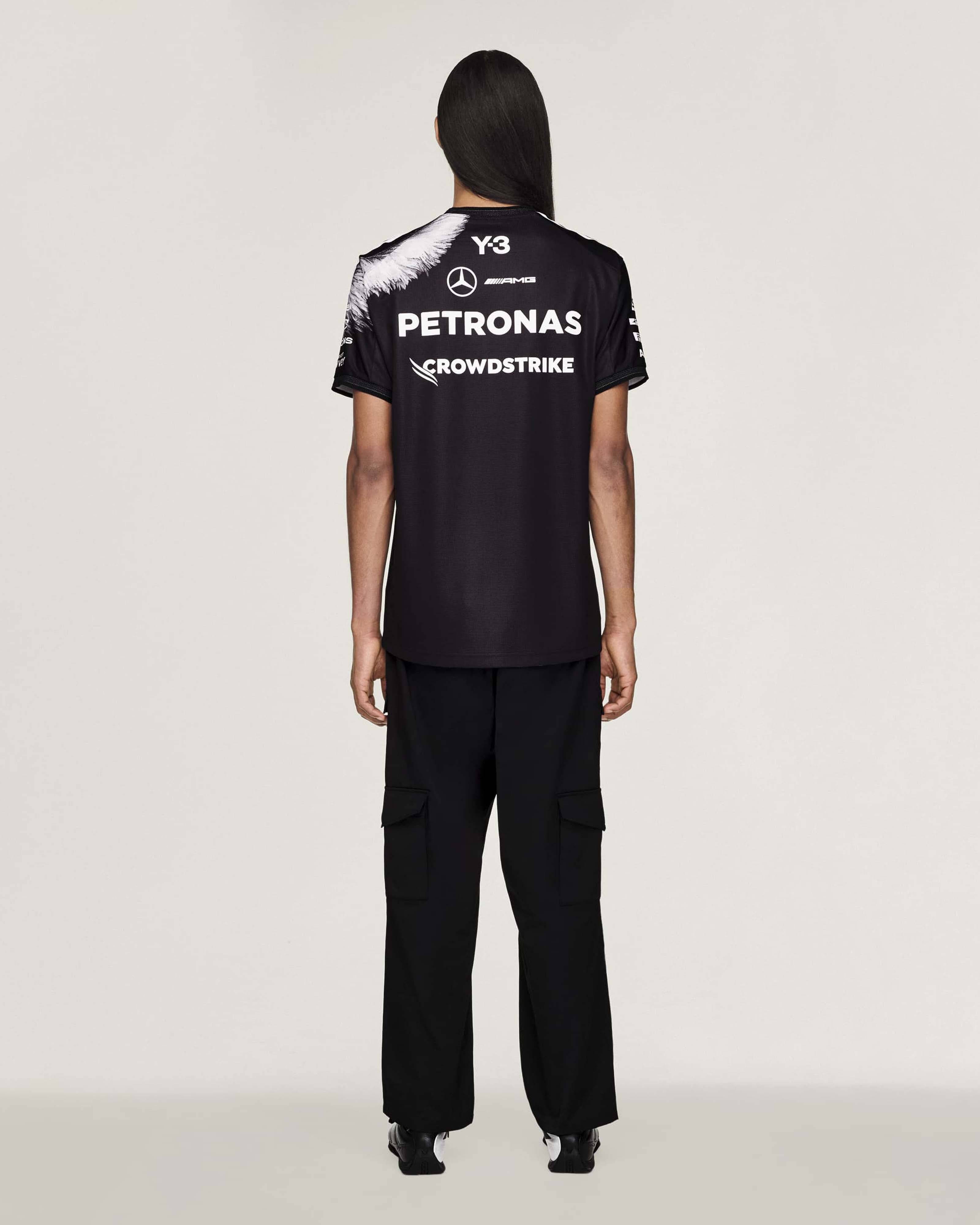 Y-3 Short-Sleeve Team Driver Tee - Black (2026) | Mercedes-AMG