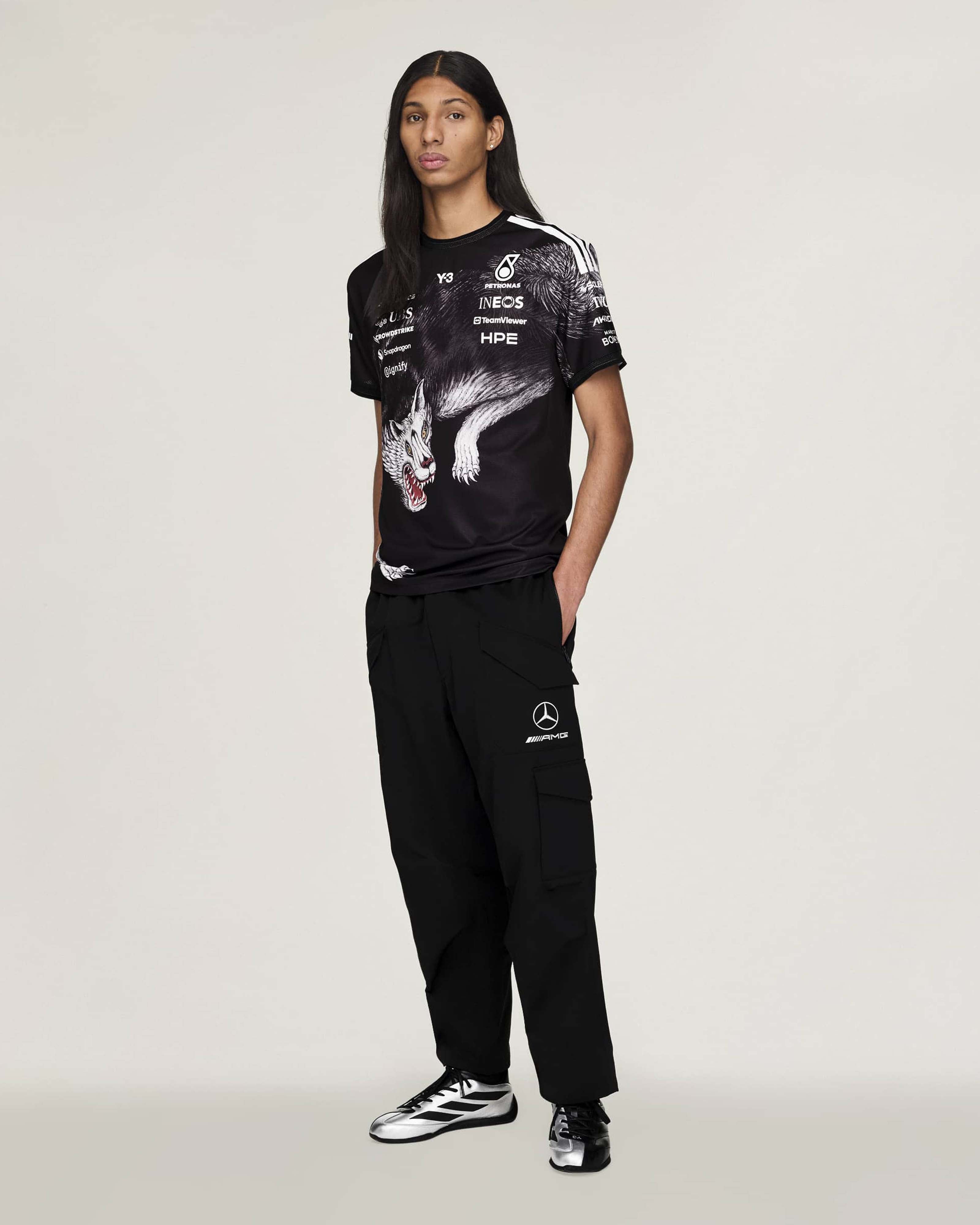 Y-3 Short-Sleeve Team Driver Tee Black