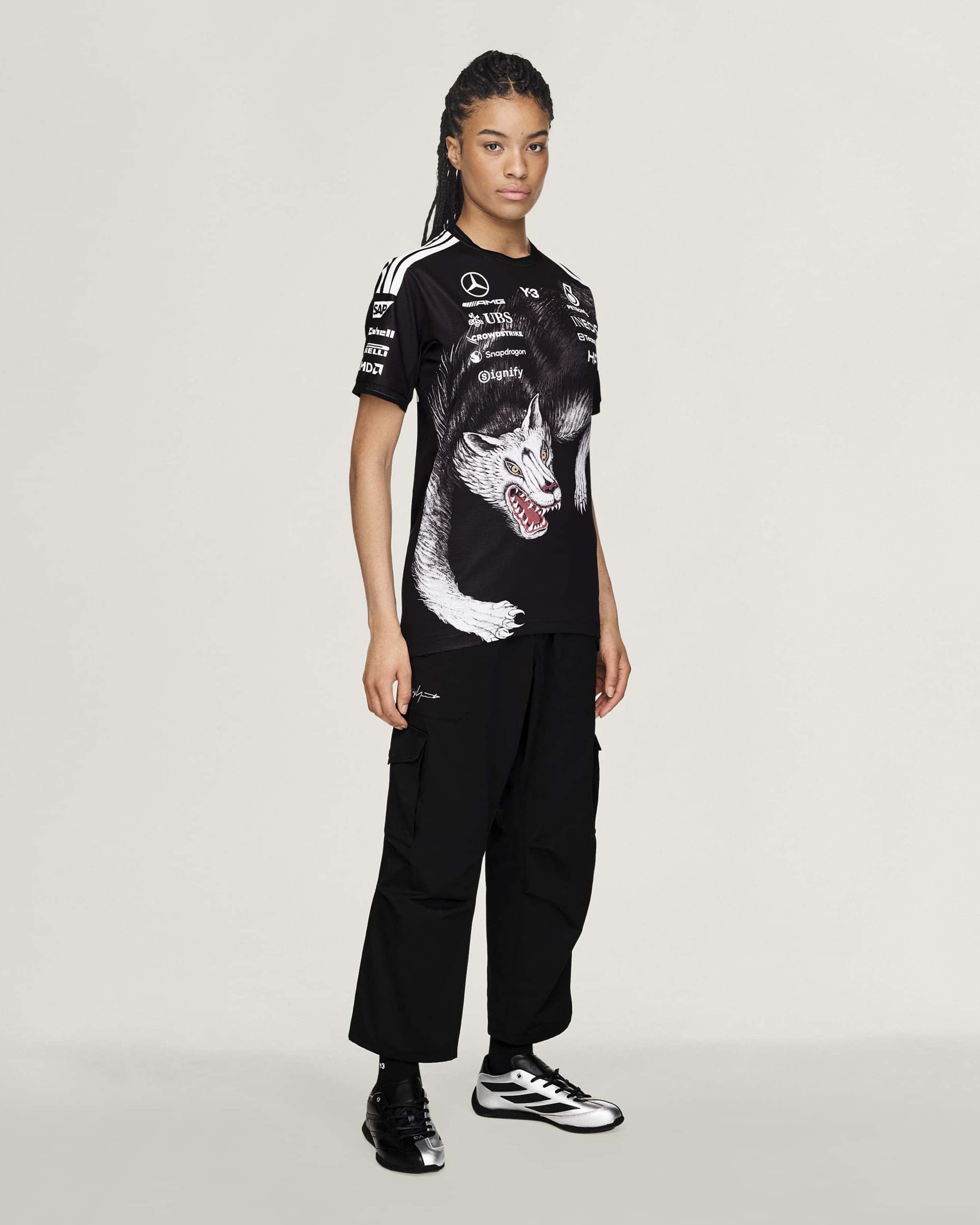 Y-3 Short-Sleeve Team Driver Tee Black