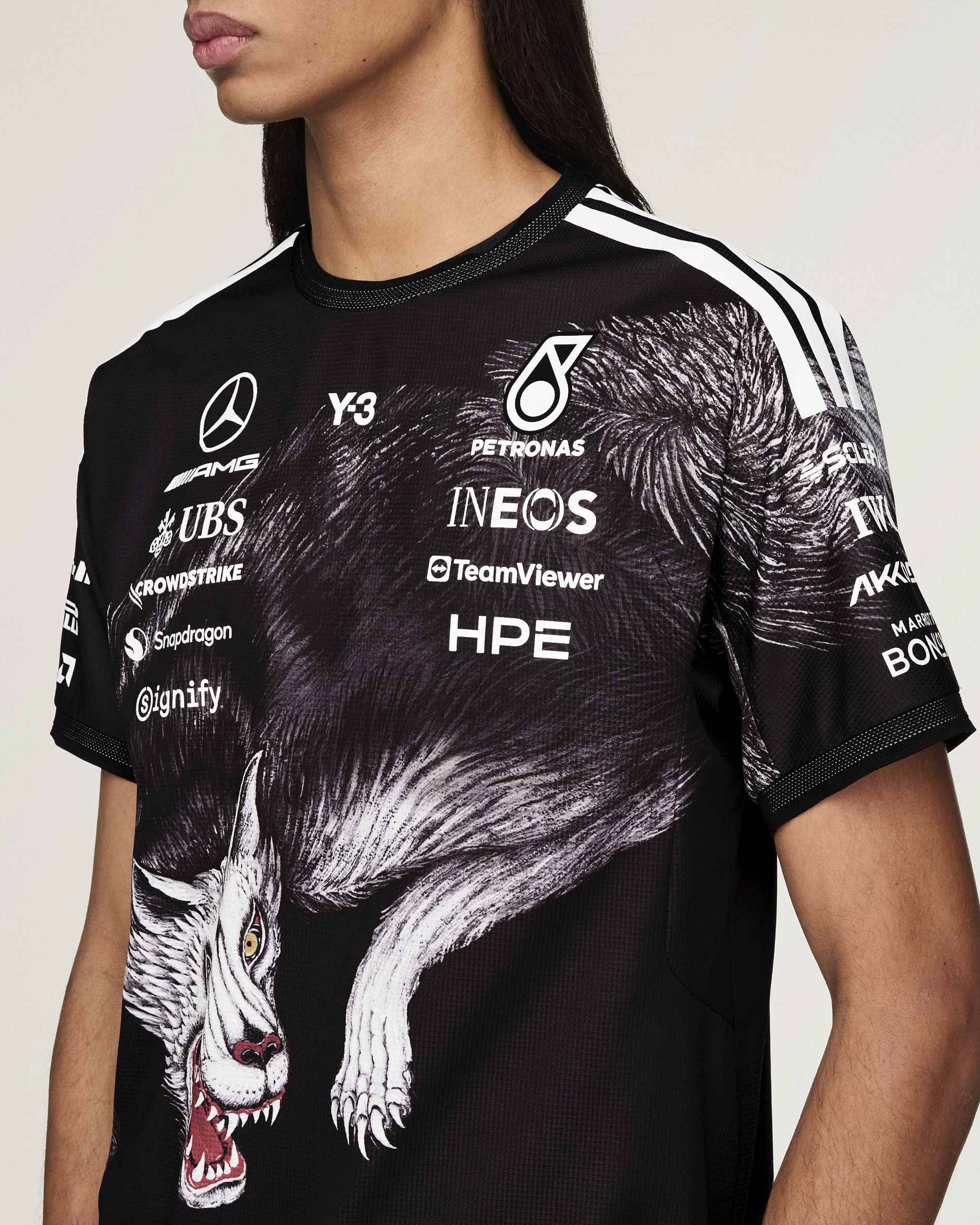 Y-3 Short-Sleeve Team Driver Tee Black
