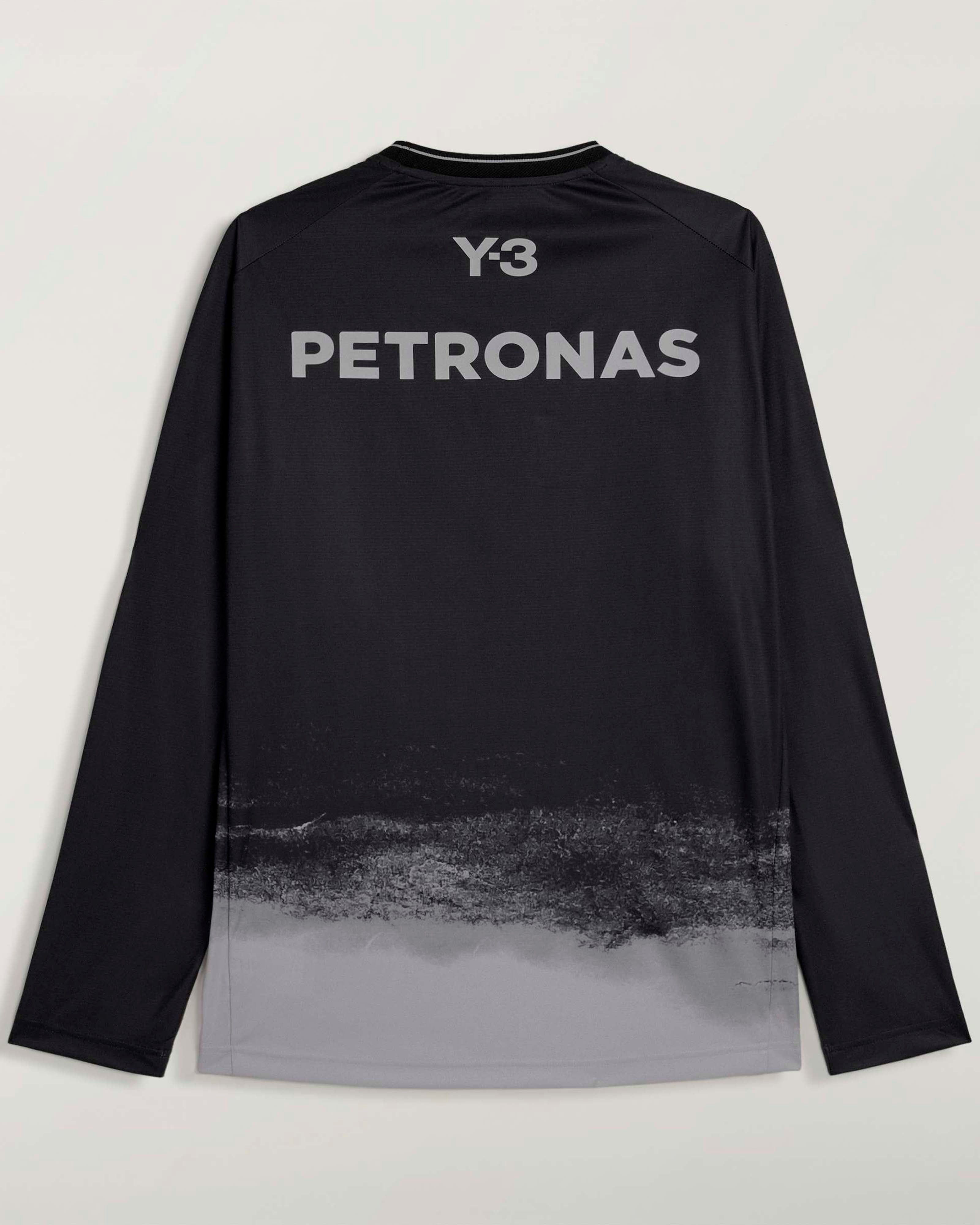 Y-3 Long-Sleeve Mechanics Tee - Black | Mercedes-AMG PETRONAS F1