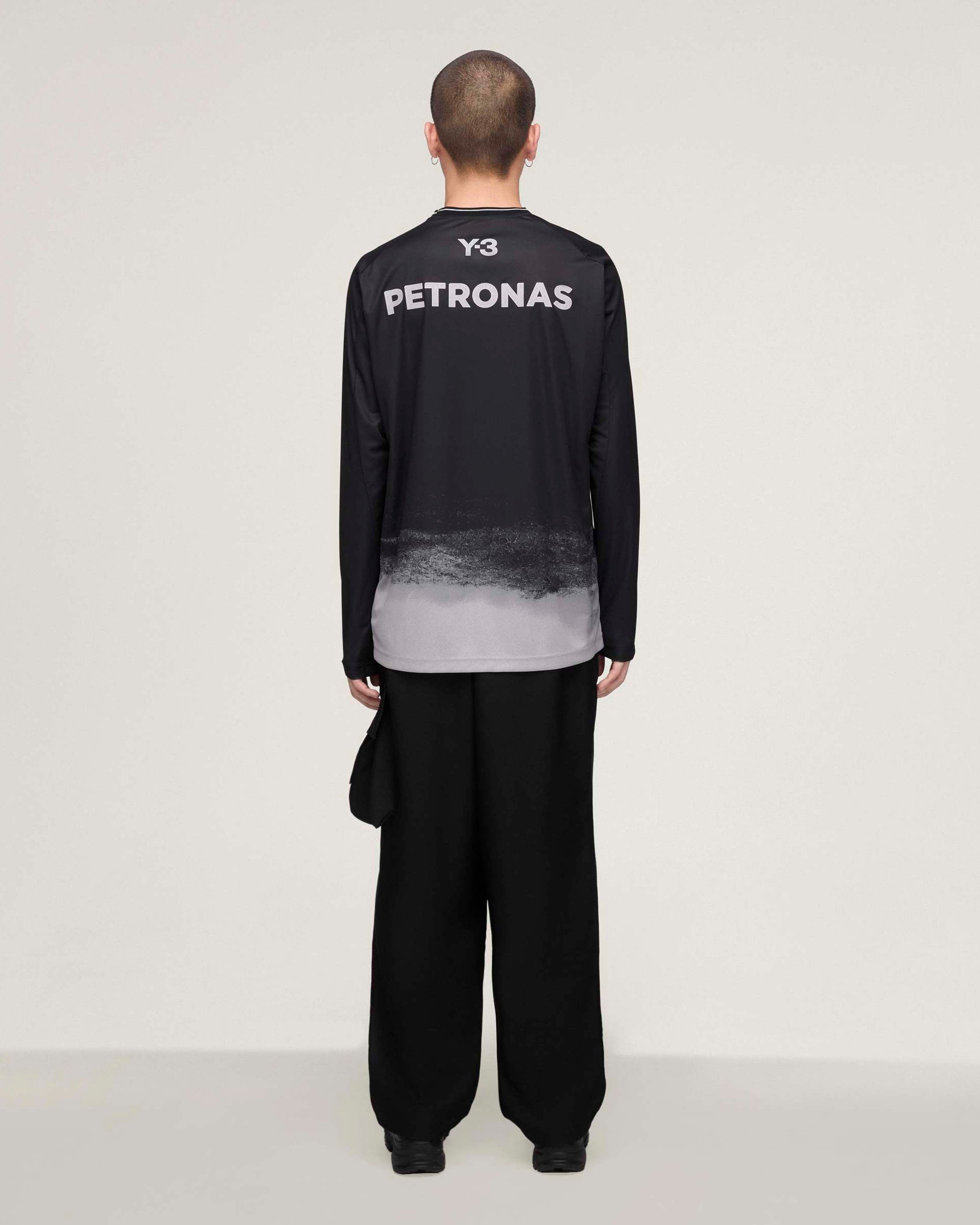 Y-3 Long-Sleeve Mechanics Tee - Black | Mercedes-AMG PETRONAS F1