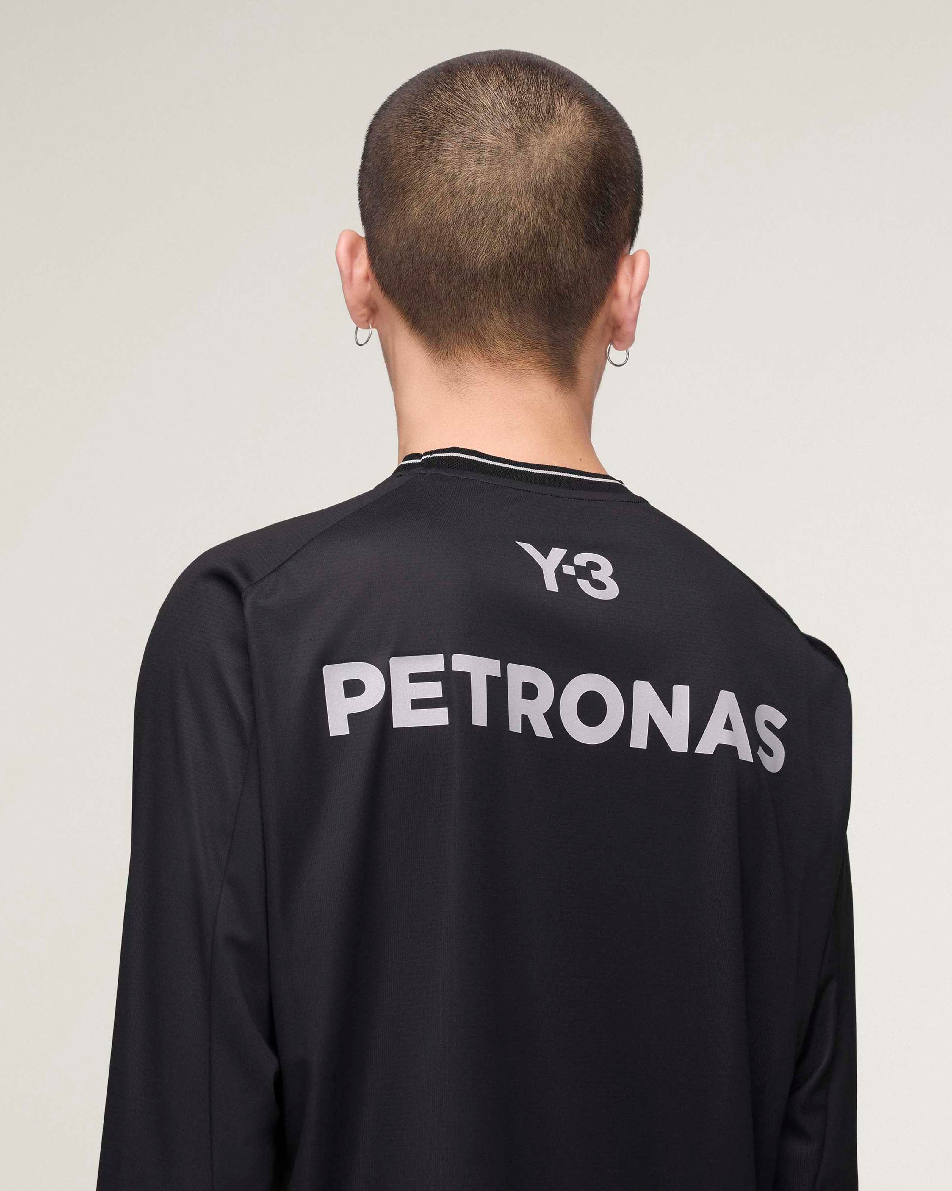 Y-3 Long-Sleeve Mechanics Tee - Black | Mercedes-AMG PETRONAS F1