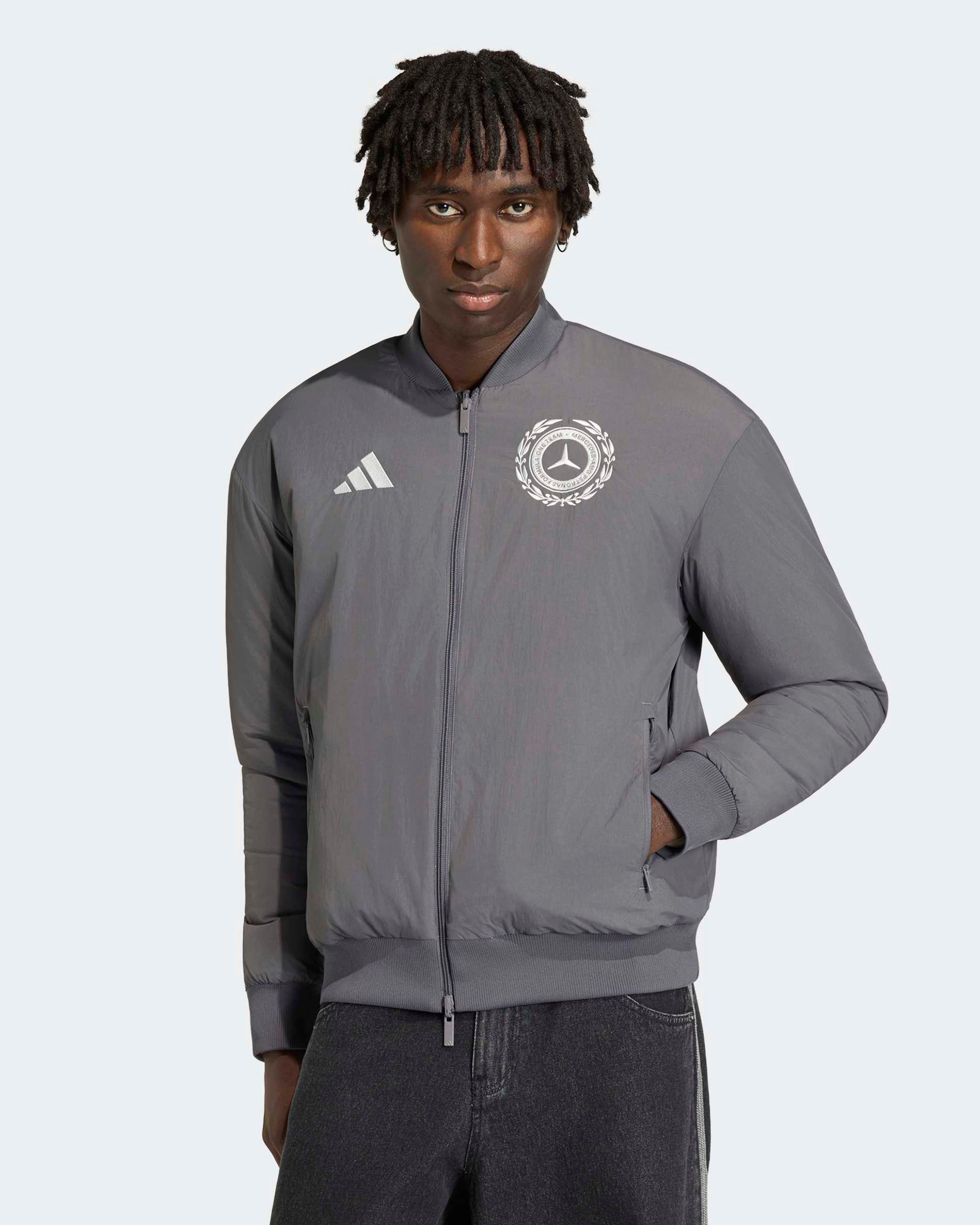 Mens Silver Arrows Icon Jacket Grey