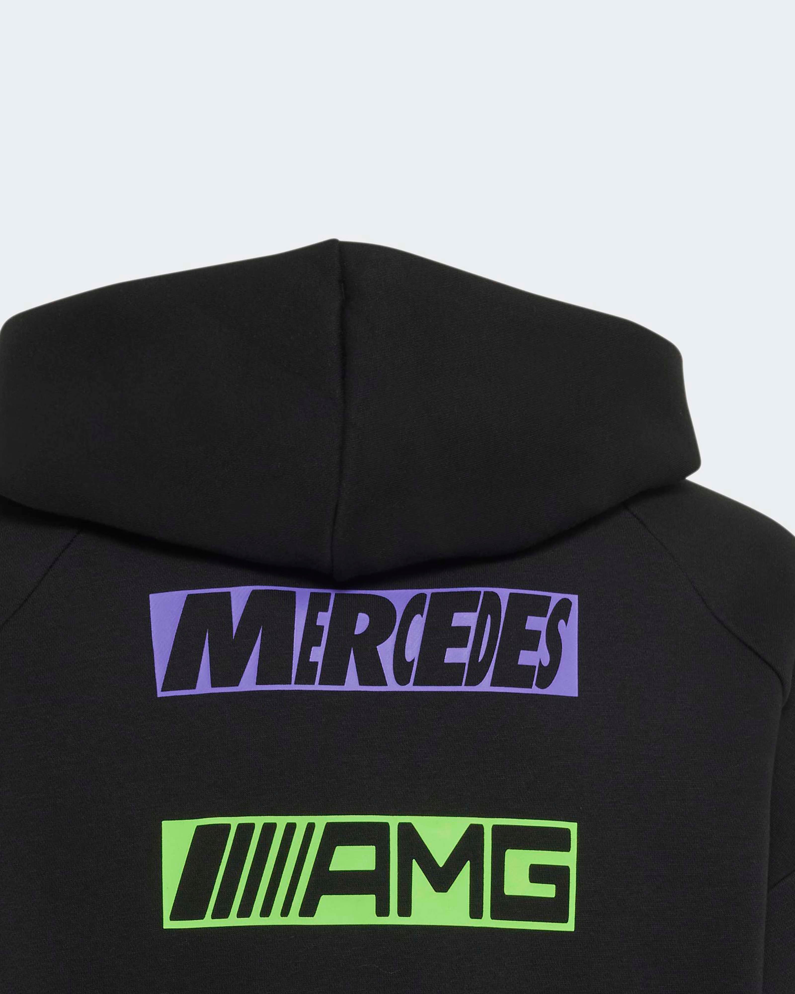 Kids Lights On Hoody Black