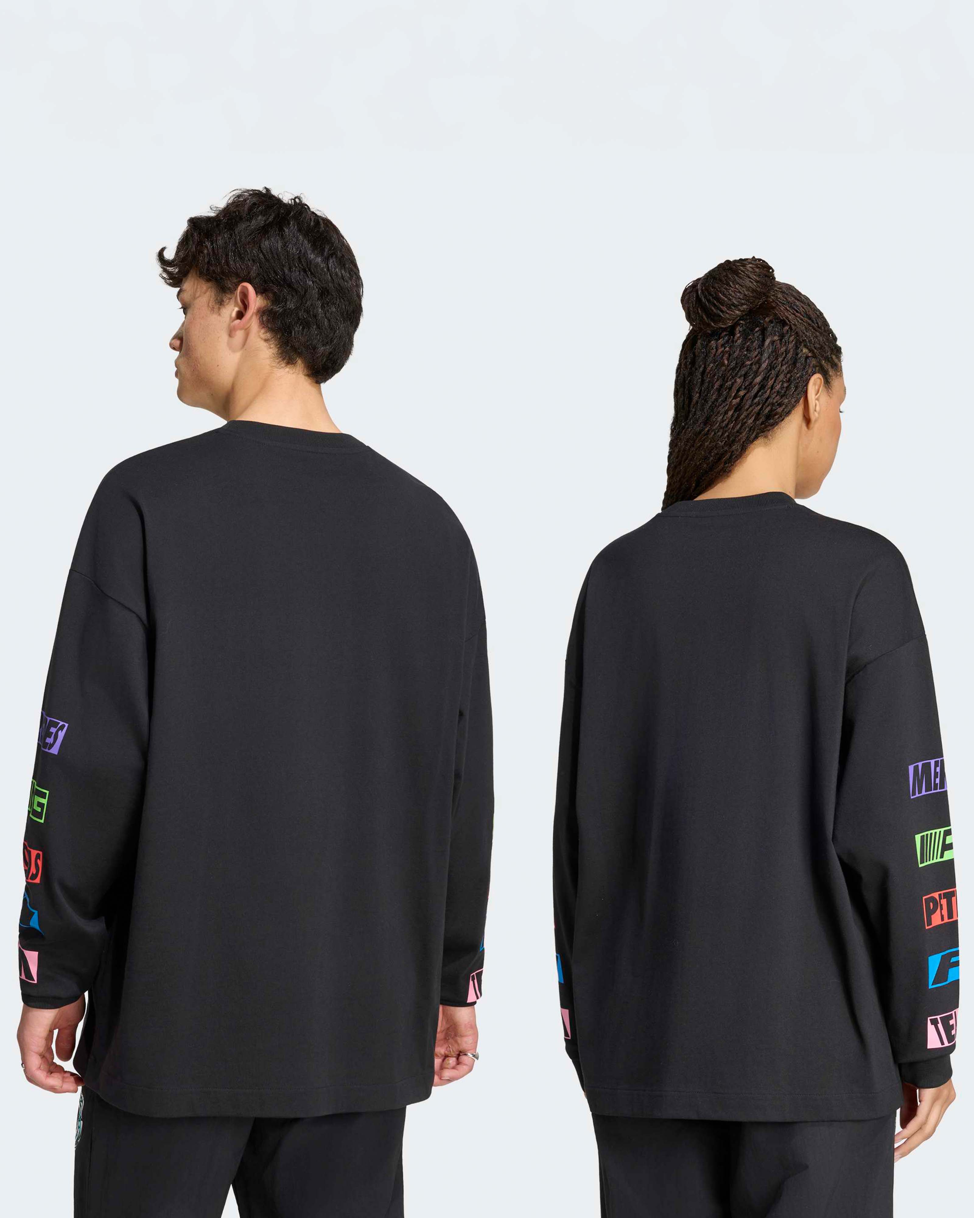 Unisex Lights On Longsleeve T-shirt Black