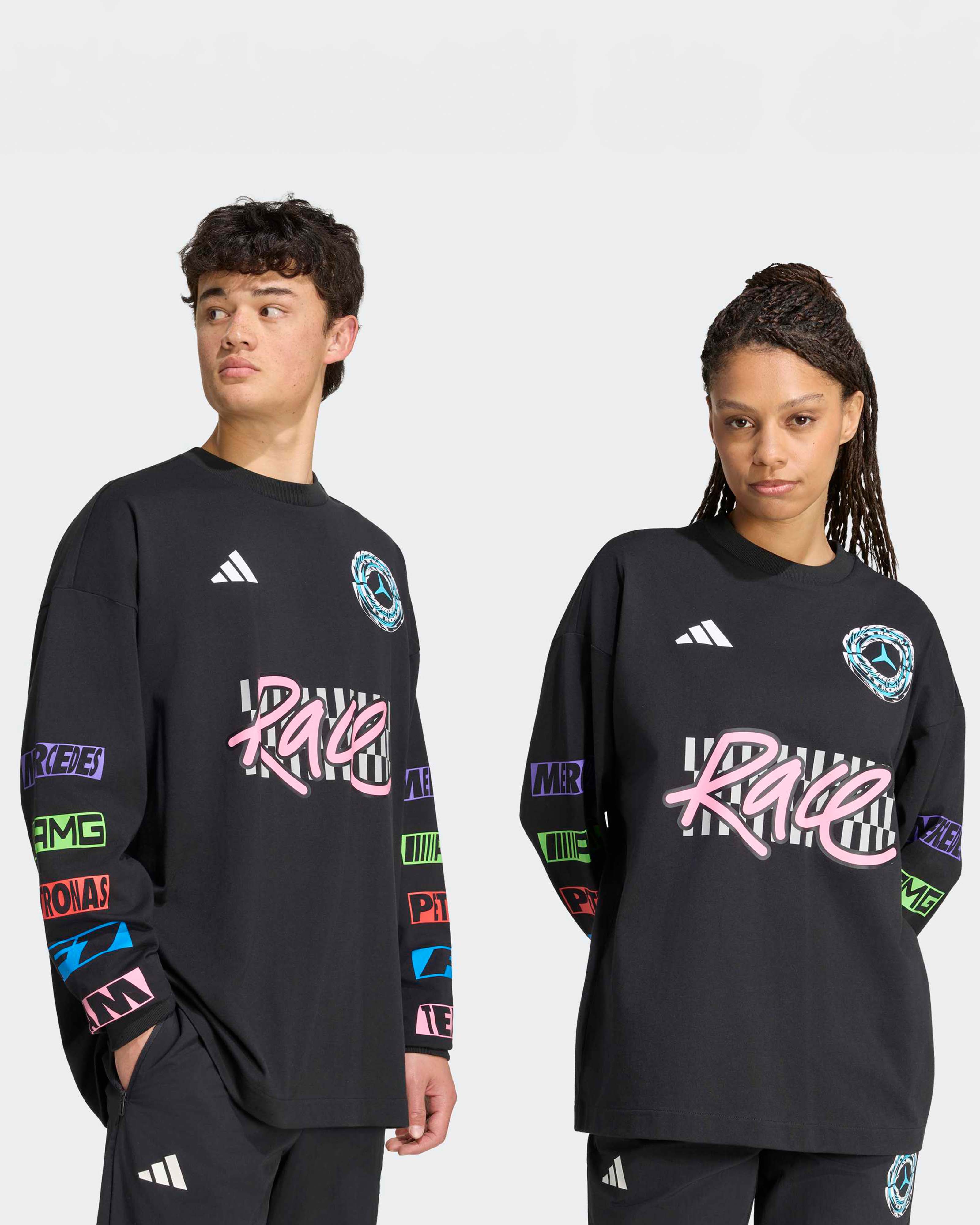 Unisex Lights On Longsleeve T-shirt Black