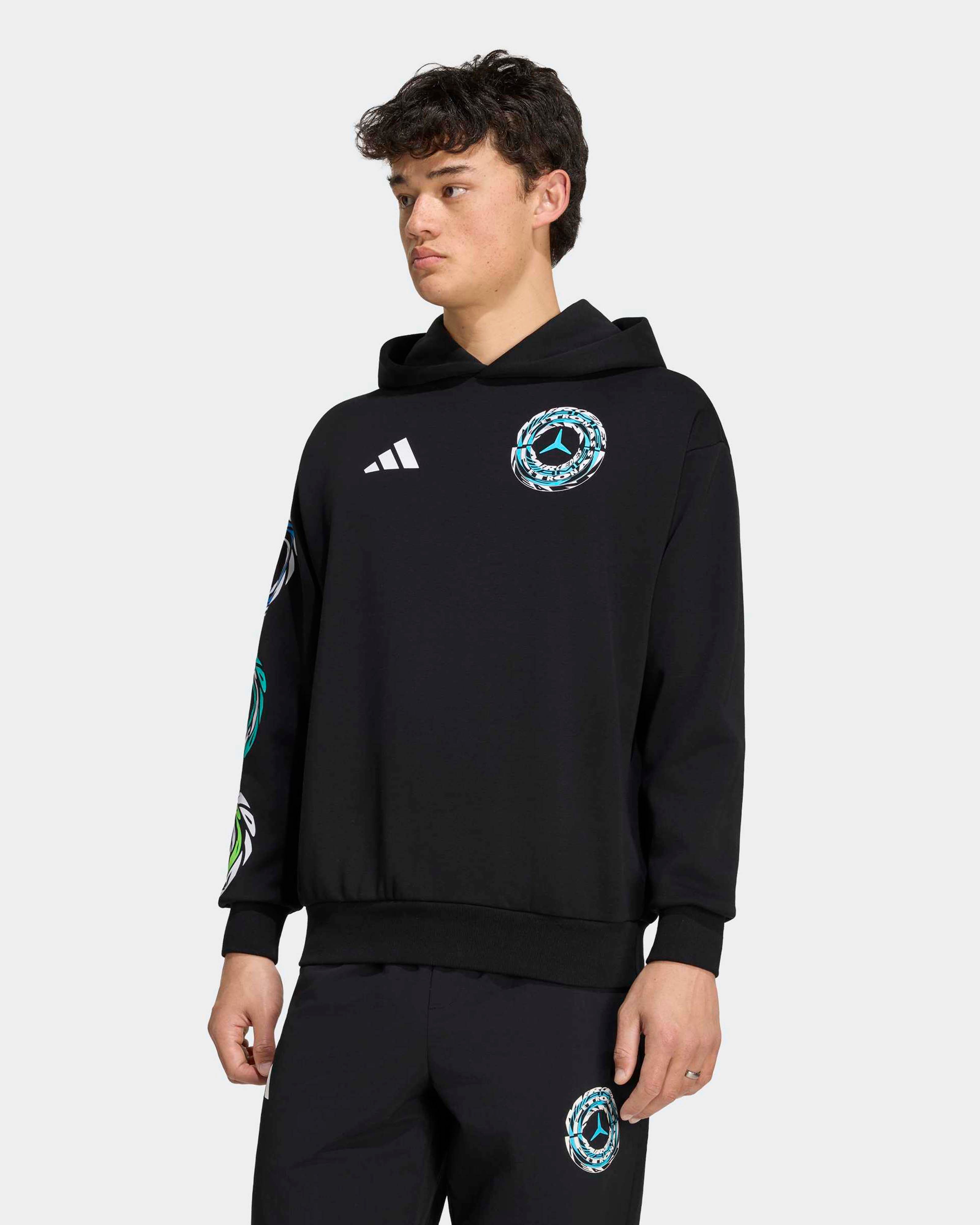 Unisex Lights On Hoody Black