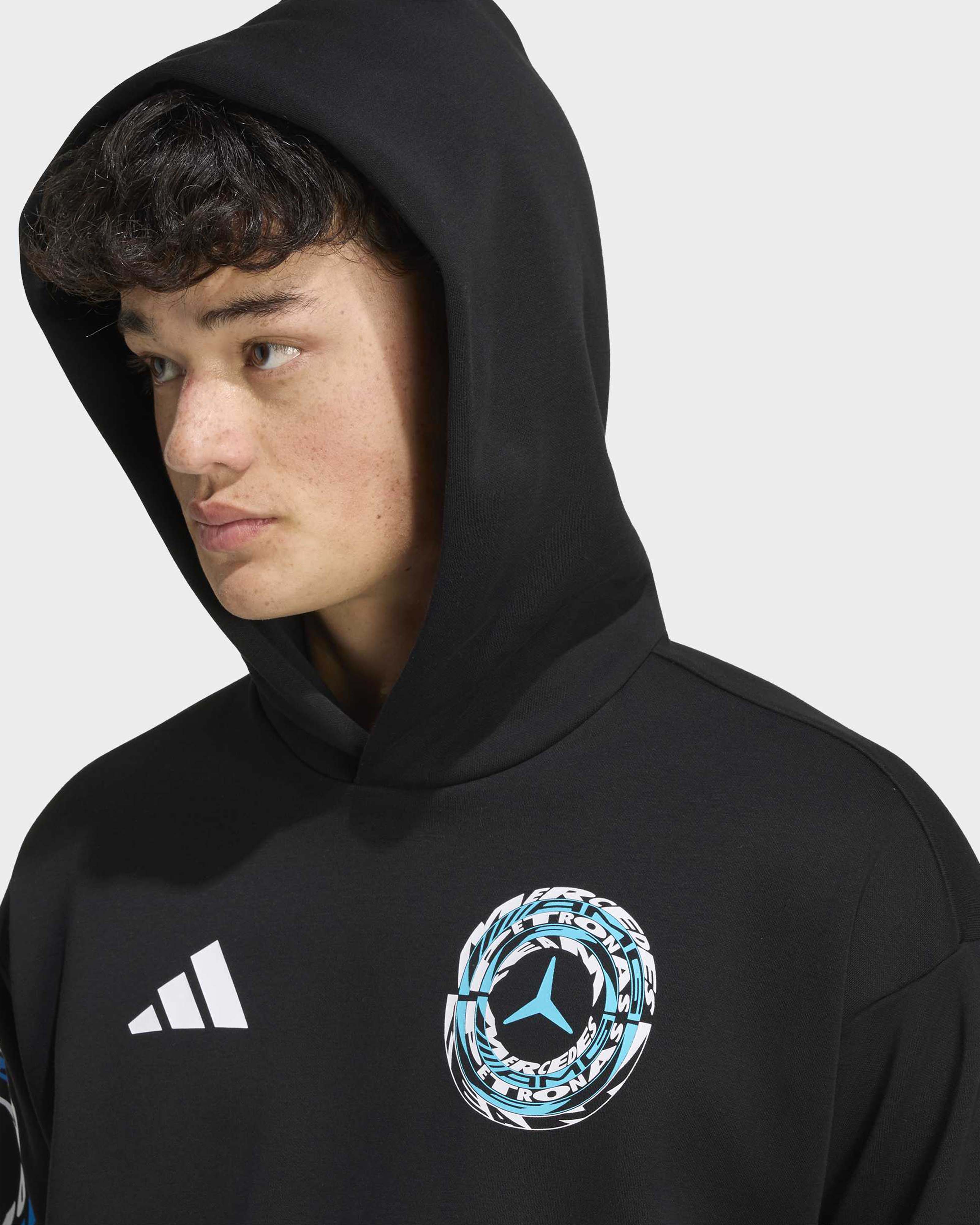 Mercedes-AMG PETRONAS F1 Team Unisex Lights On Hoody - Black