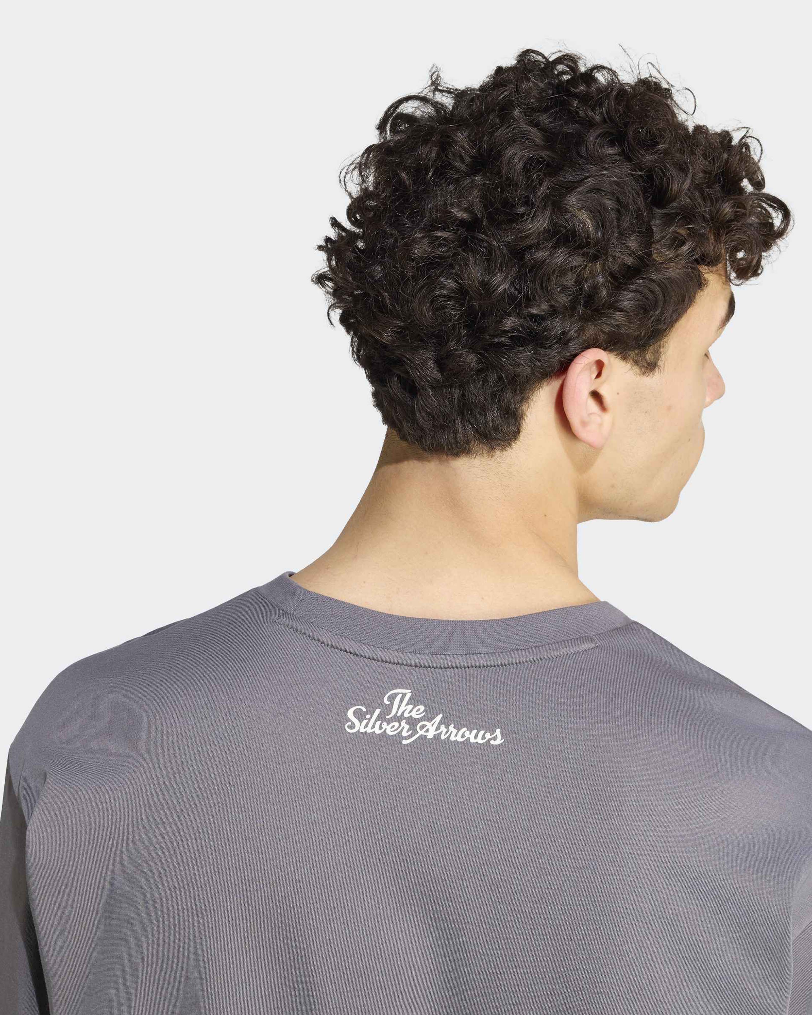 Mens Silver Arrows Longsleeve T-shirt Grey