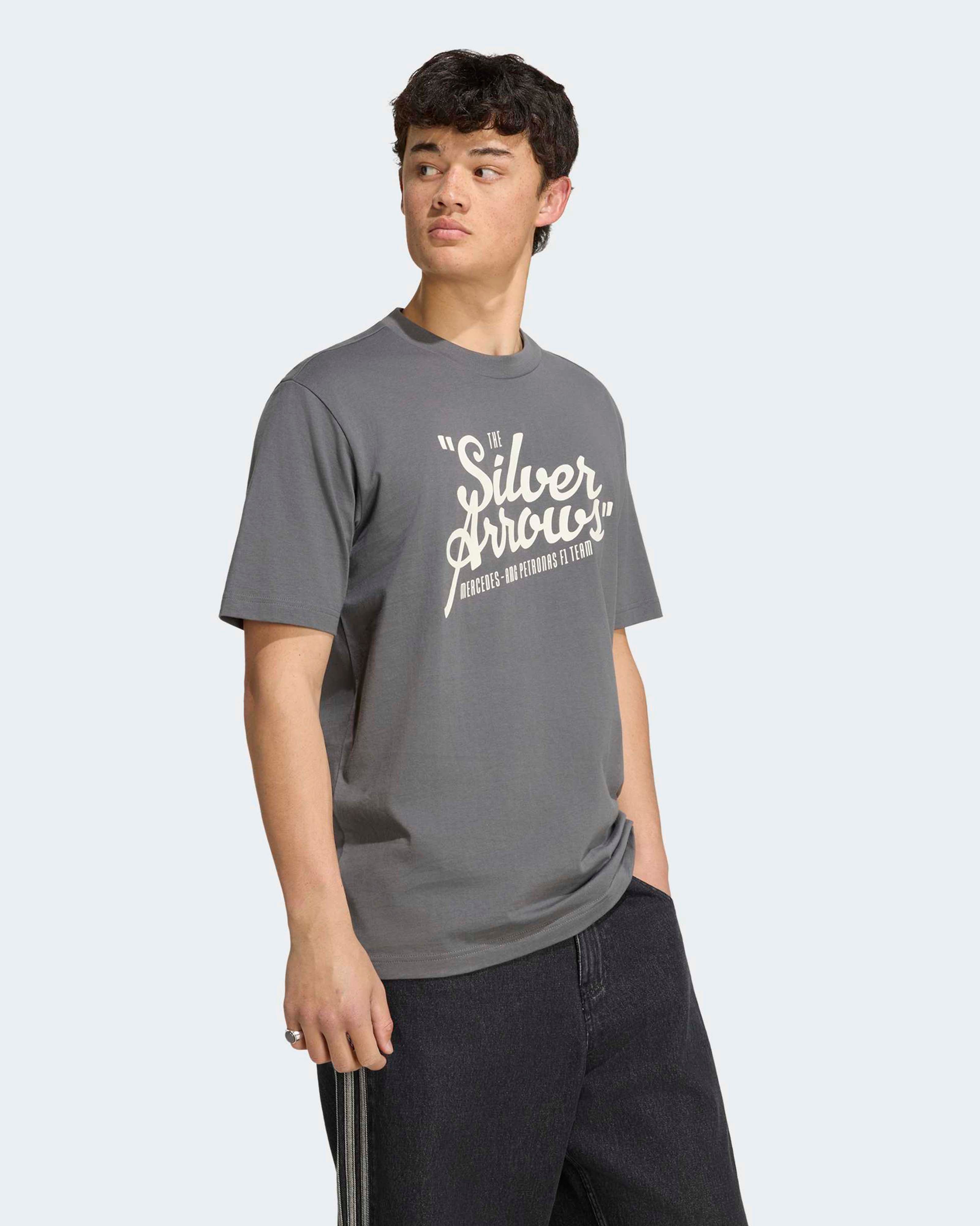 Mercedes-AMG PETRONAS F1 Team Men's Silver Arrows T-shirt - Grey