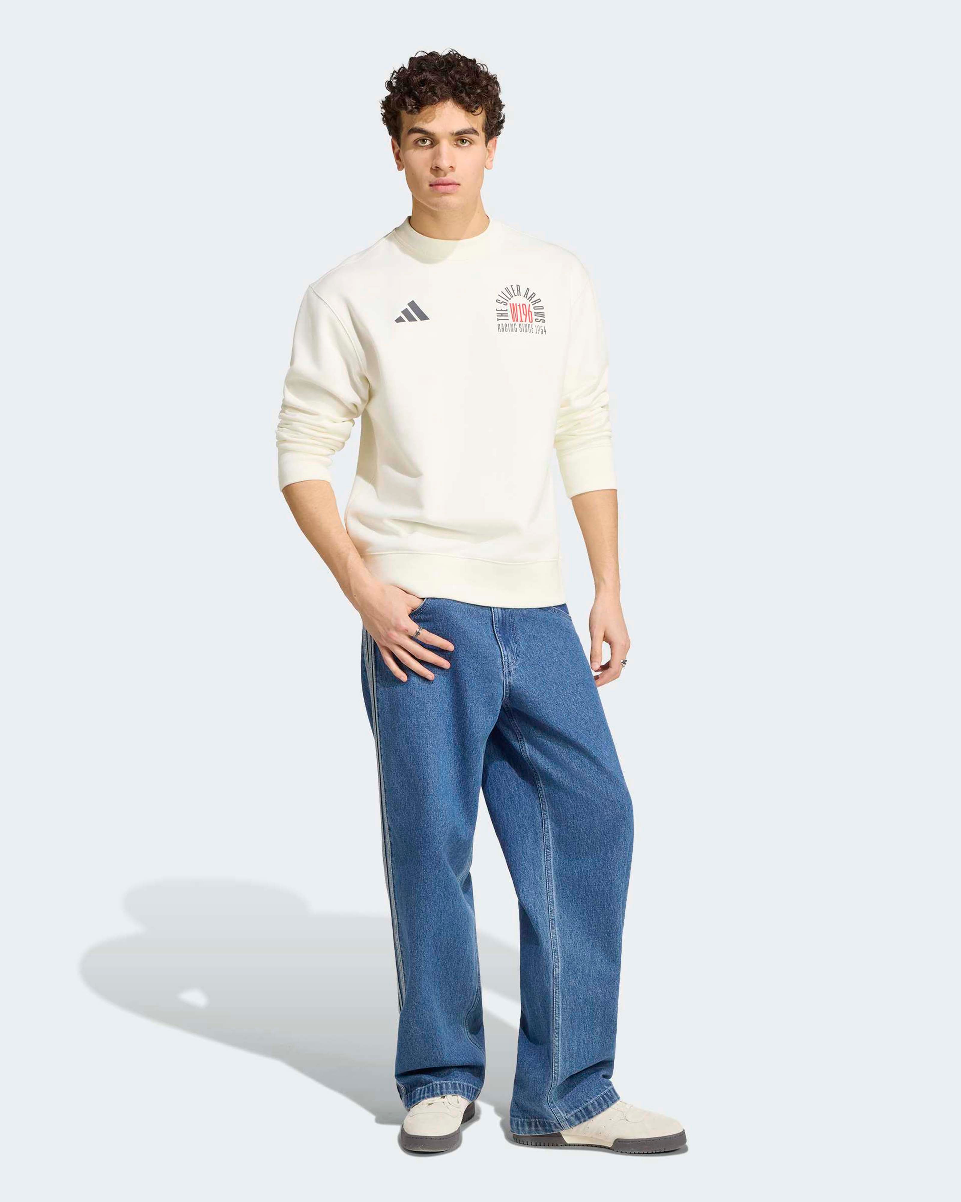 AM ATHLETIC MASTER ホワイト　トレーナー Men's Silver Arrows 1955 Sweat Top - Off White (2026) | Mercedes