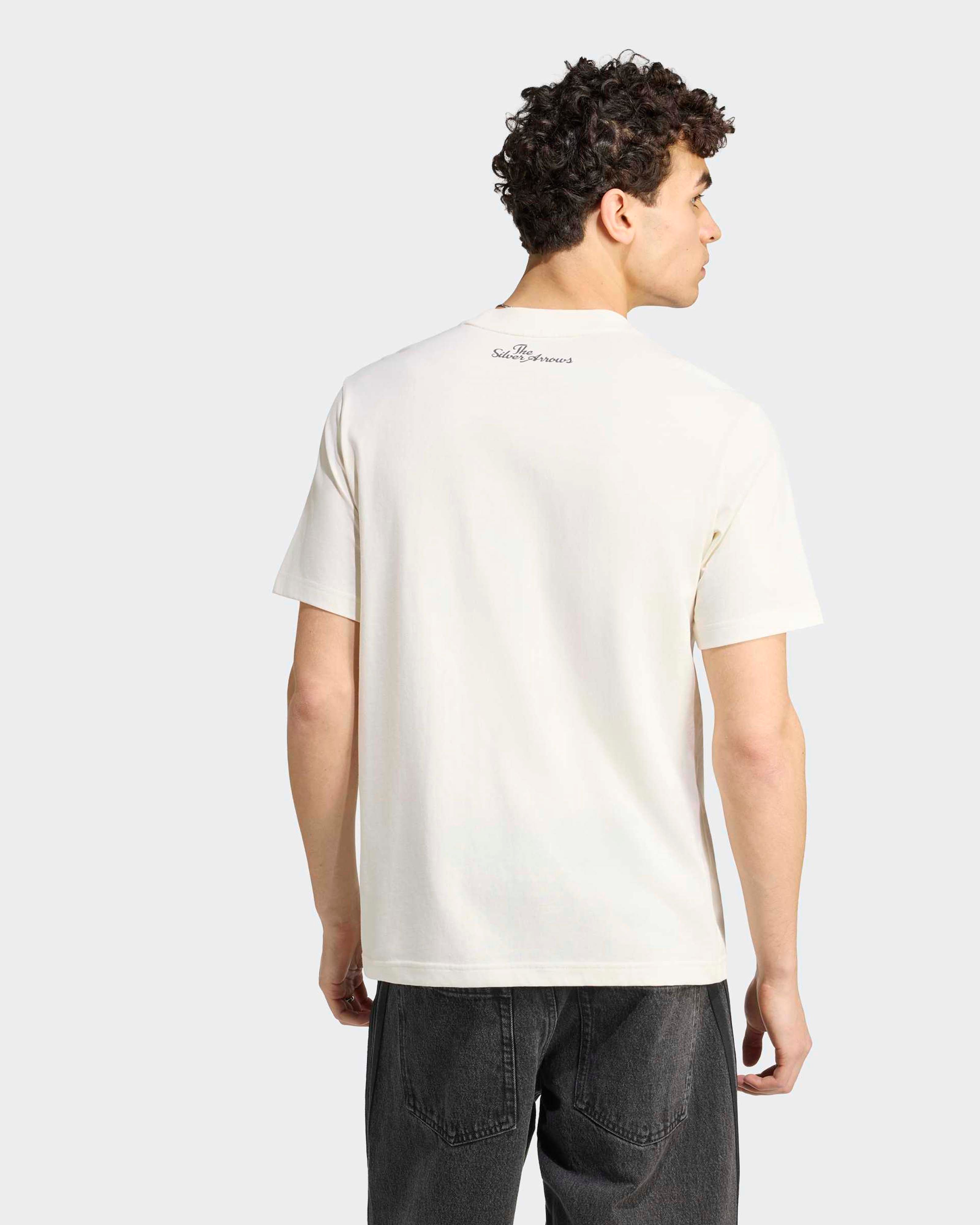 Mens Silver Arrows Graphic T-shirt Off White