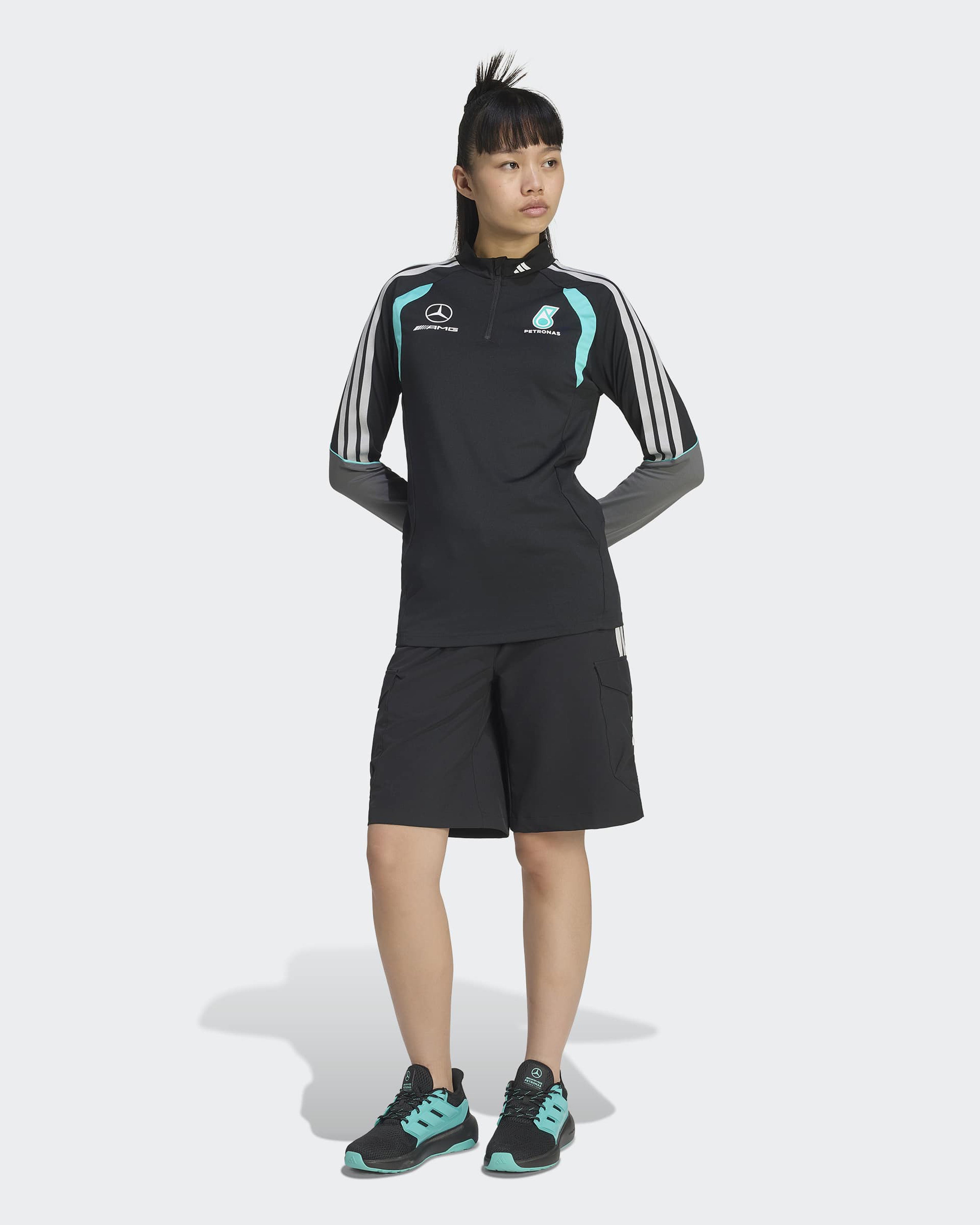 Womens 2026 Mechanics Quarter Zip Black