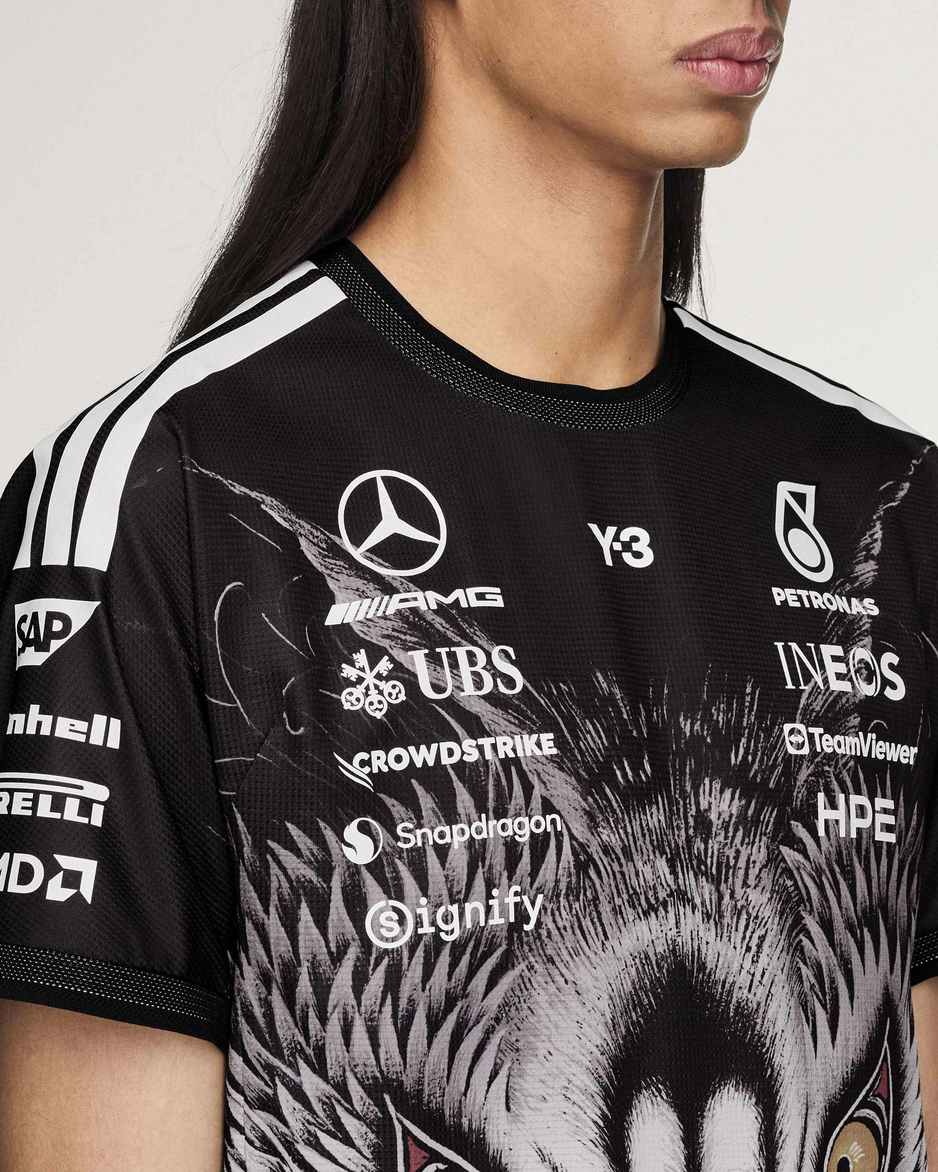 Y-3 Short-Sleeve Team Driver Tee Black