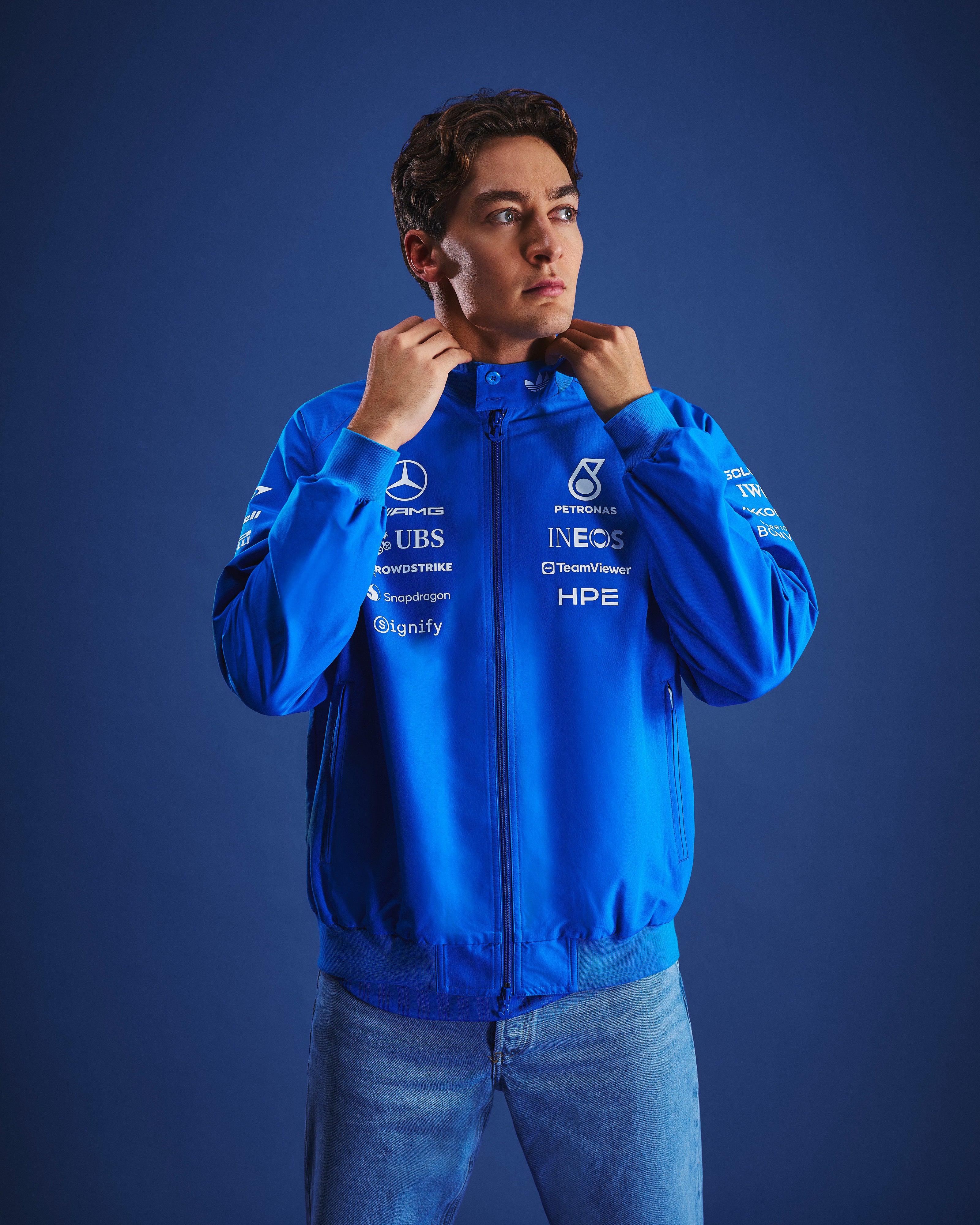 Mens 2026 Blue Wonder Team Harrington Jacket Blue