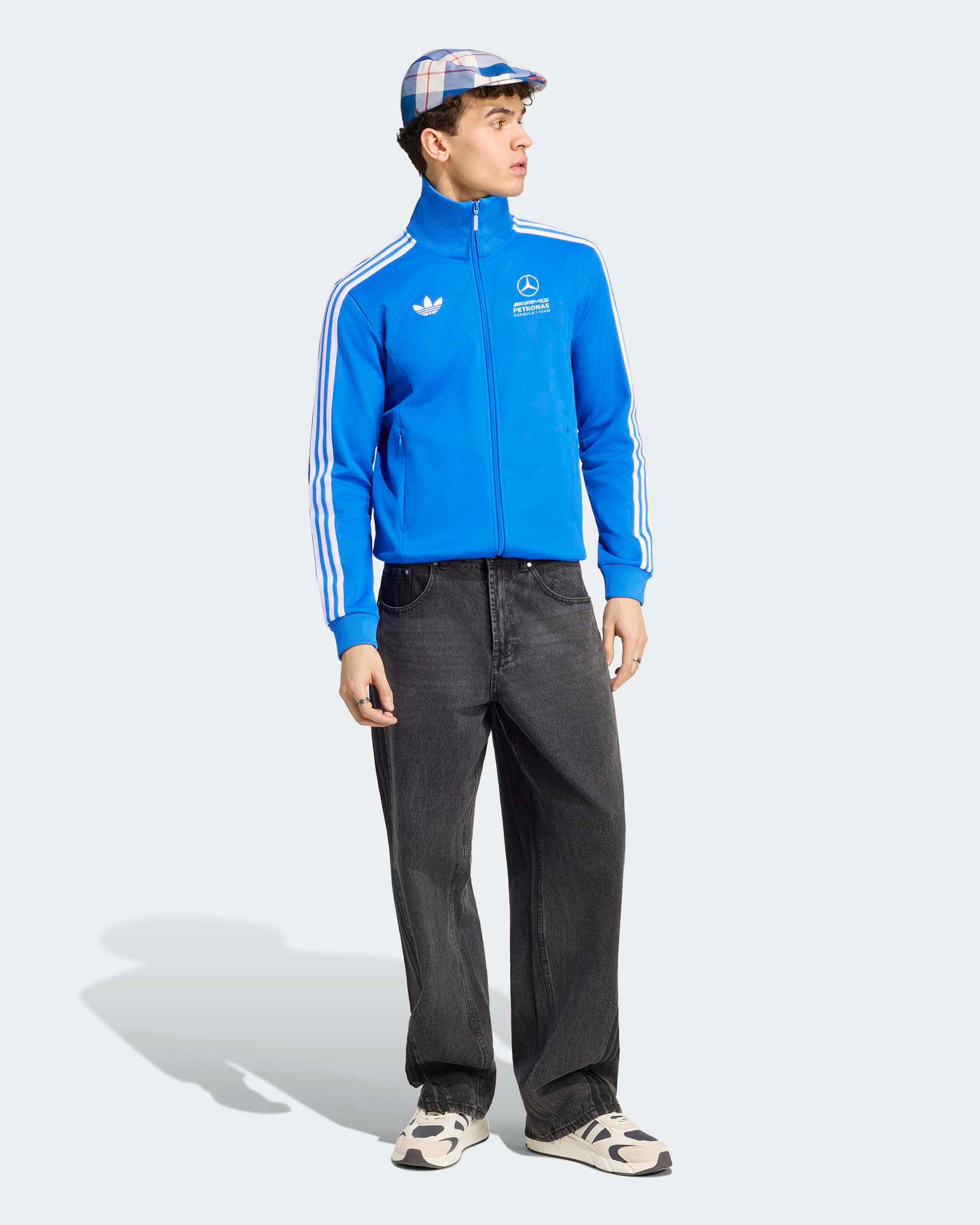 Mens Blue Wonder Track Top Blue