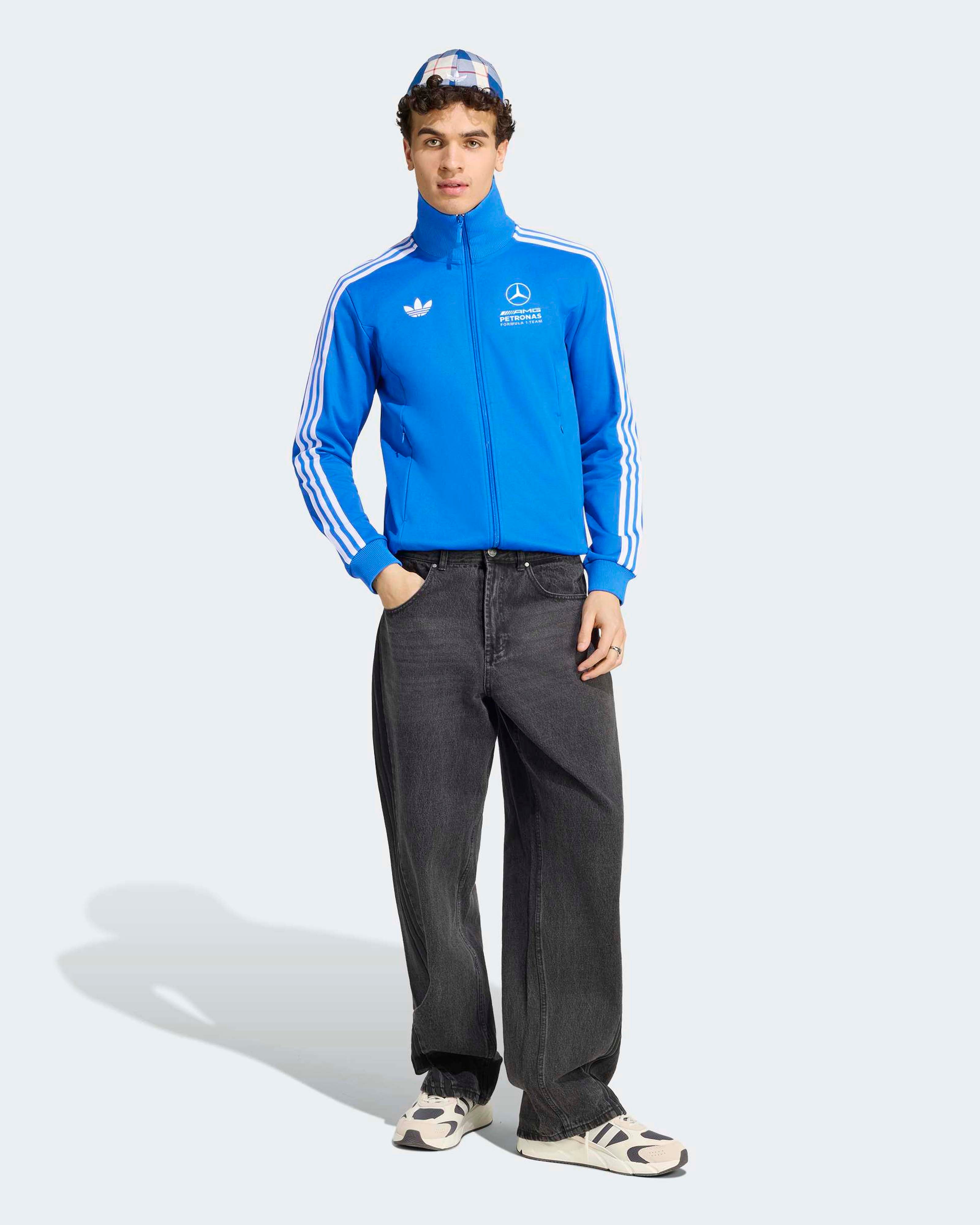 Mens Blue Wonder Track Top Blue