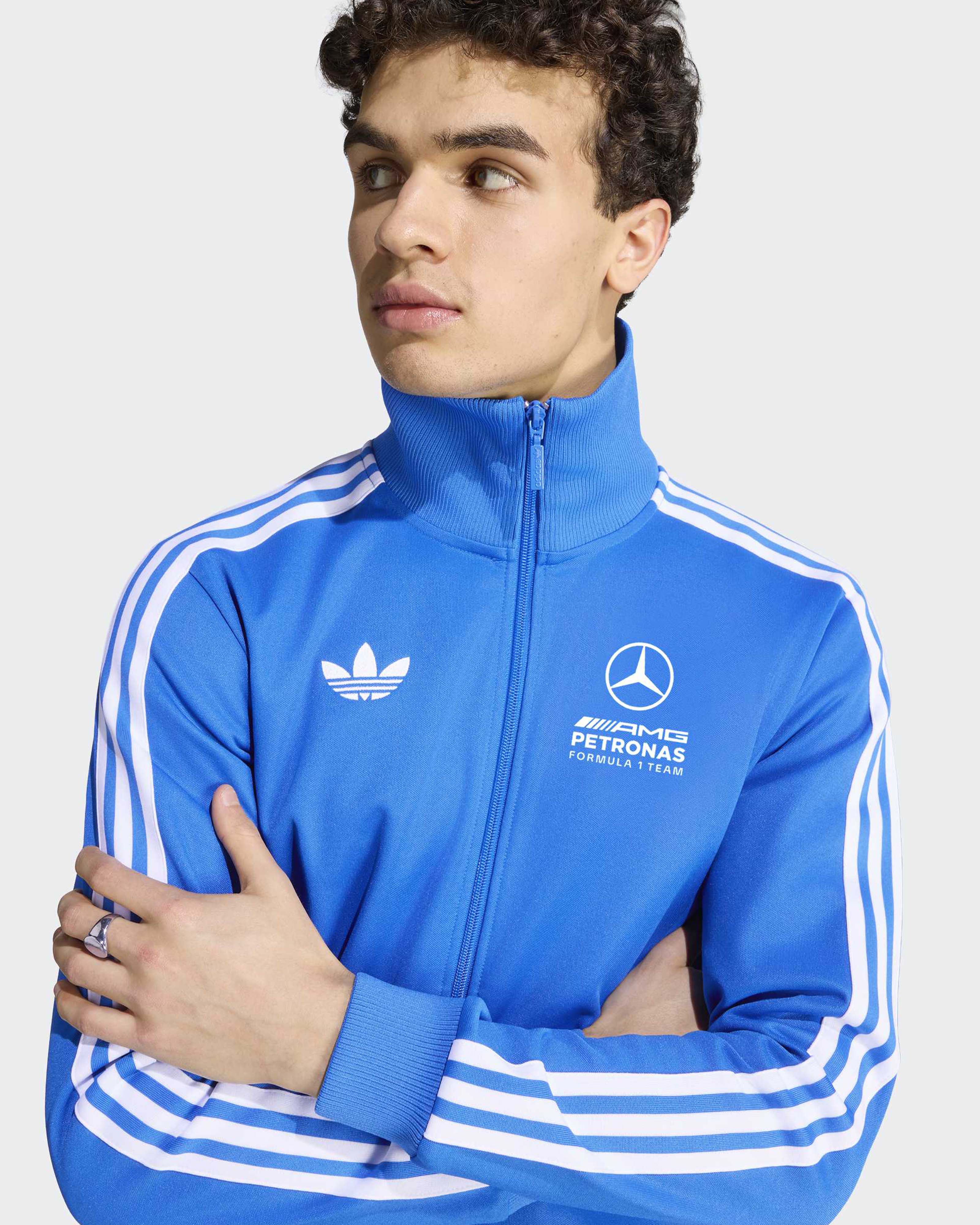 Mens Blue Wonder Track Top Blue
