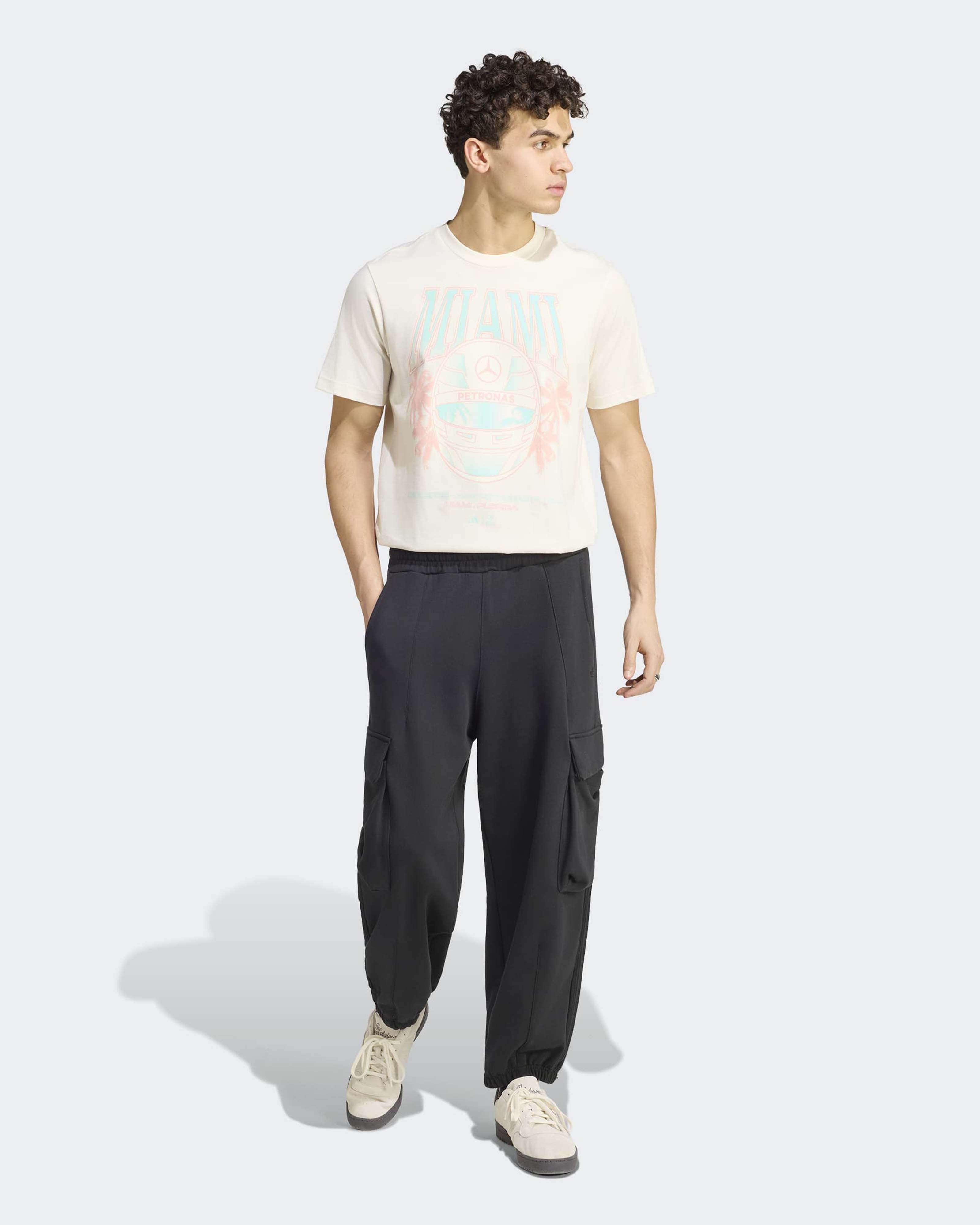 Mens Miami Graphic T-shirt Off White