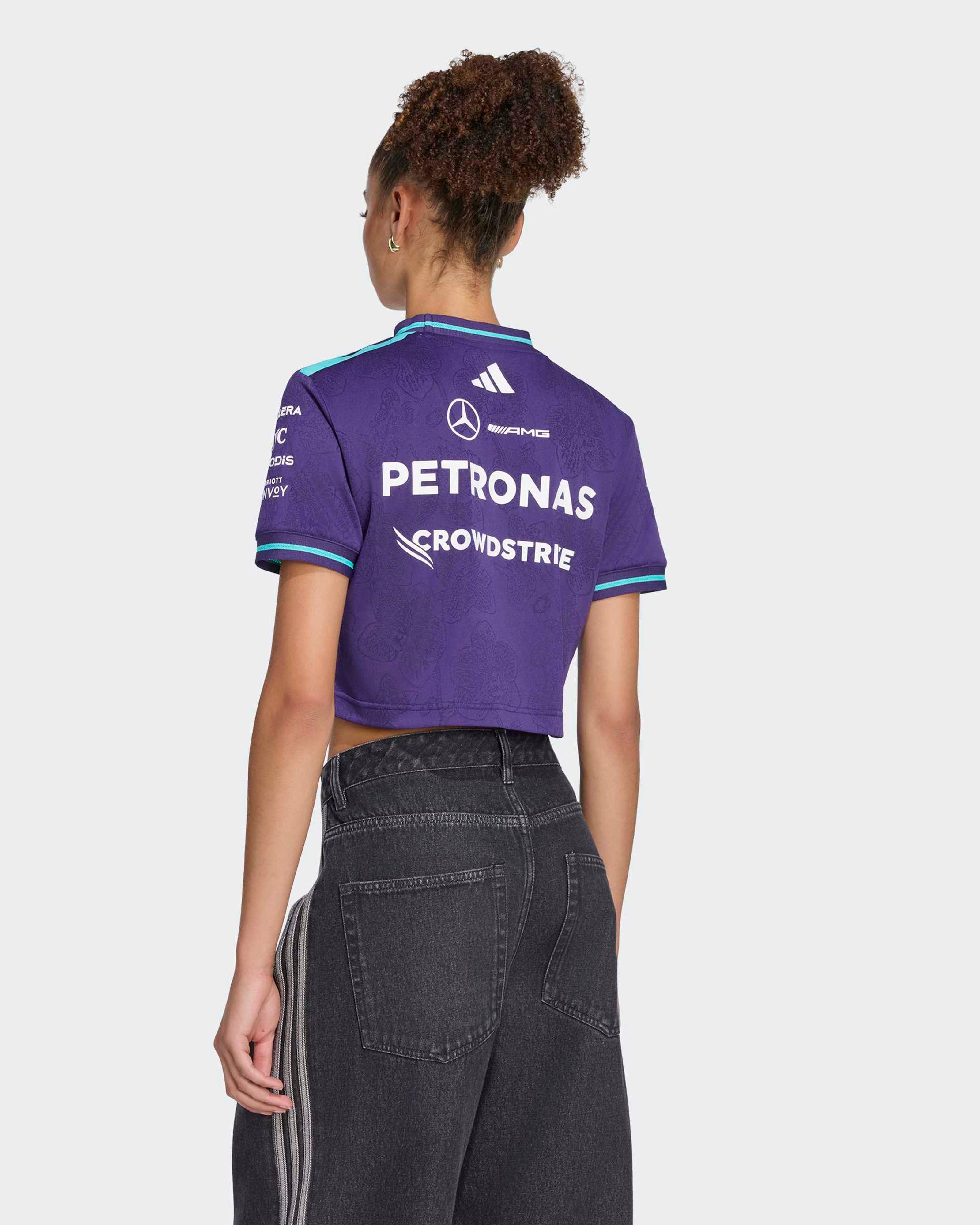 Womens Cropped 2026 Vanda Bloom Team Driver Tee Purple