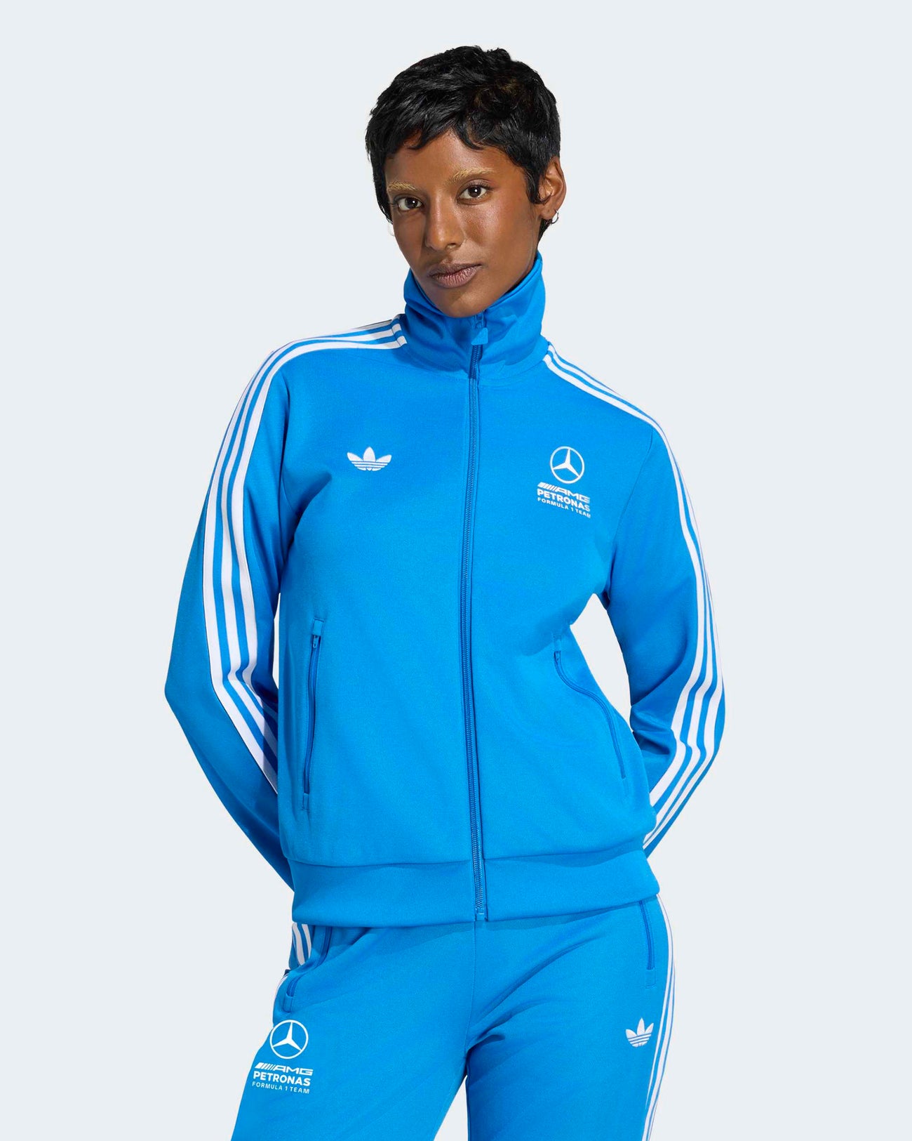 Womens Blue Wonder Track Top Blue
