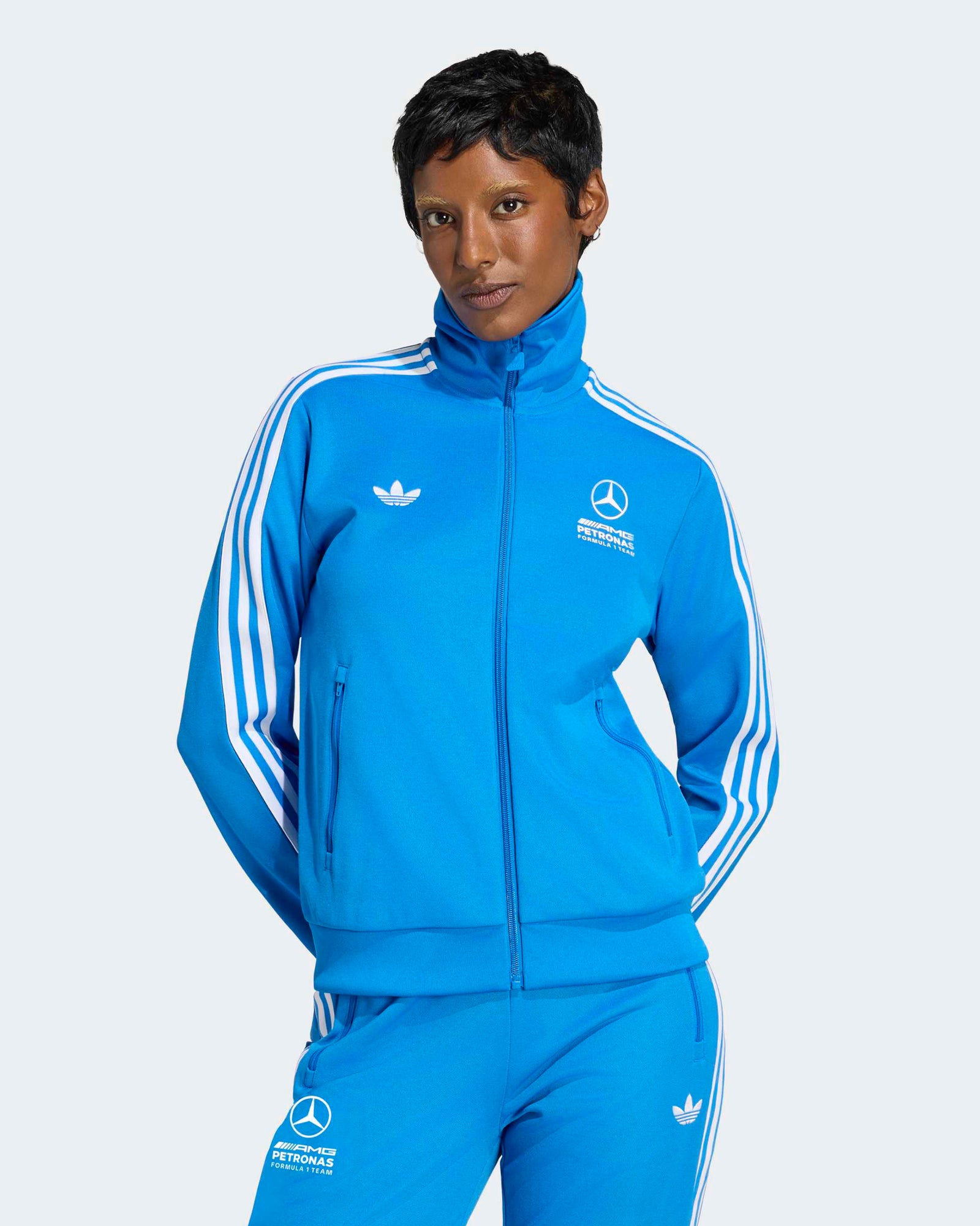 Womens Blue Wonder Track Top Blue