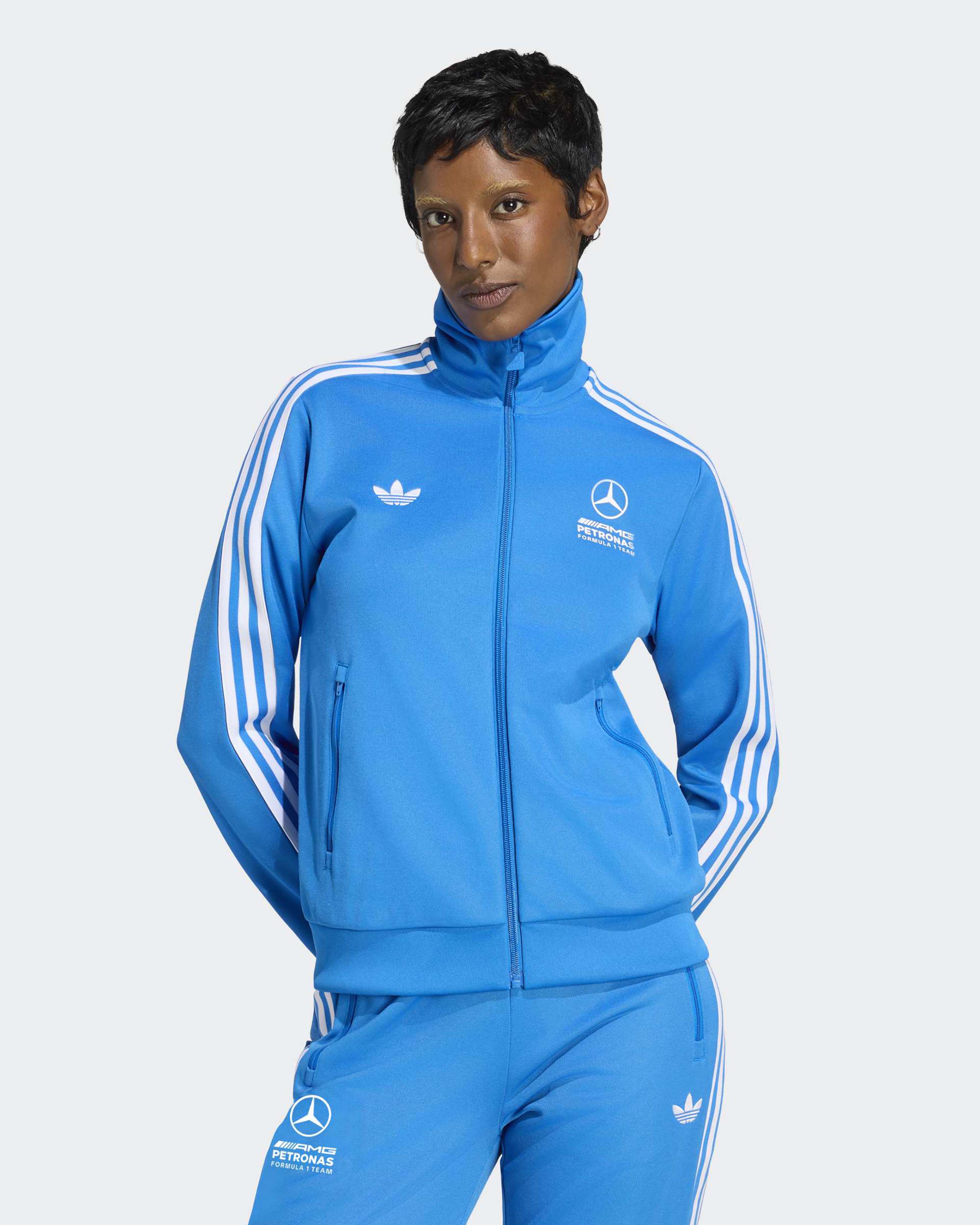 Womens Blue Wonder Track Top Blue