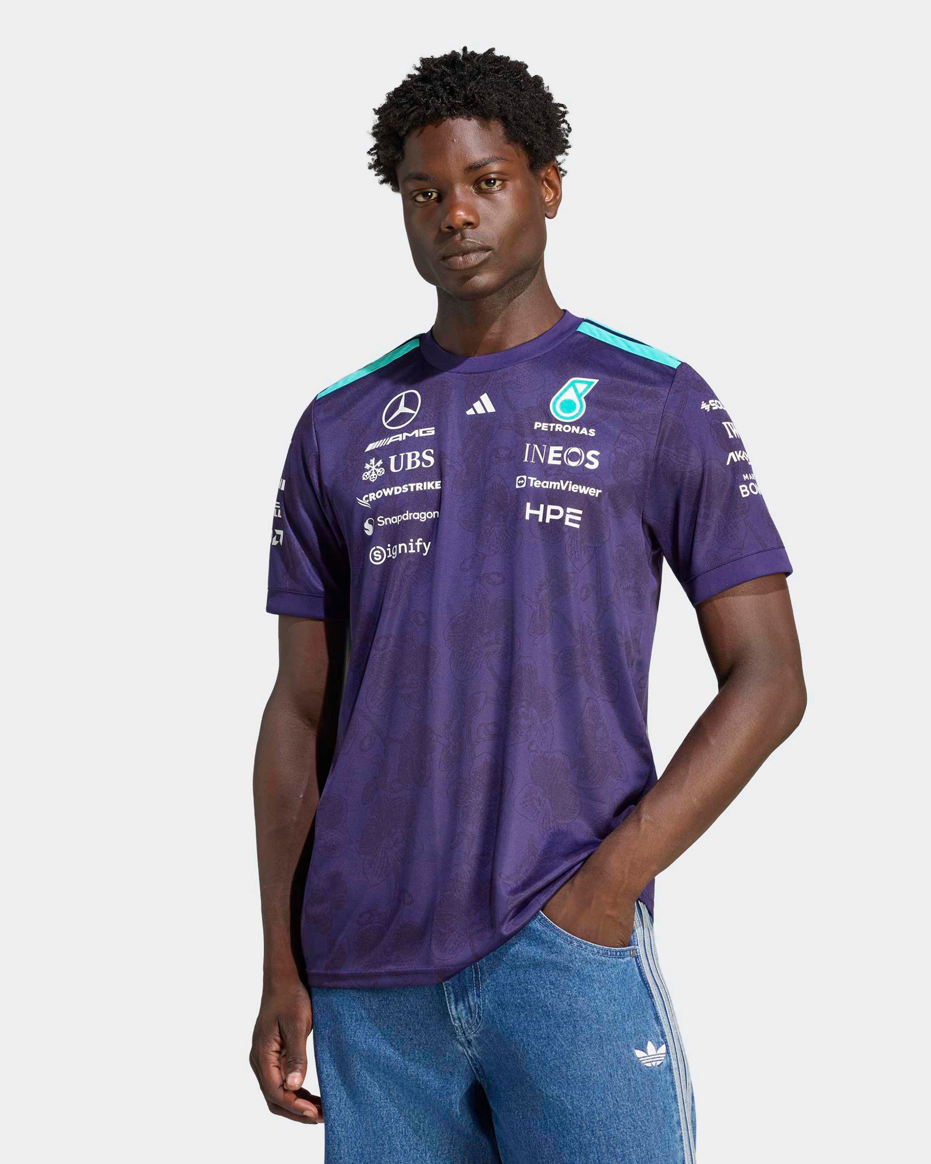 Mens 2026 Vanda Bloom Team Driver Tee Purple