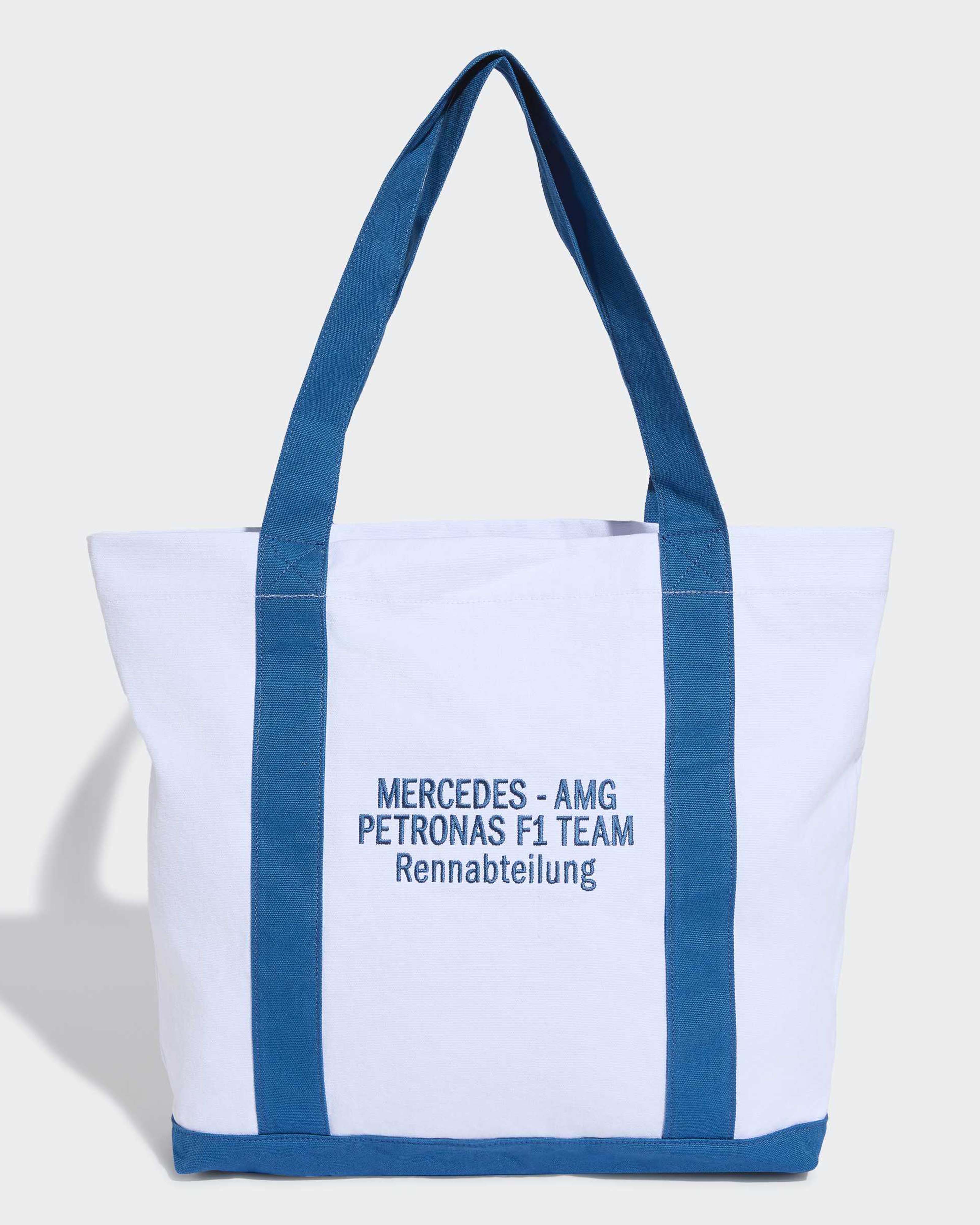 Blue Wonder Tote White