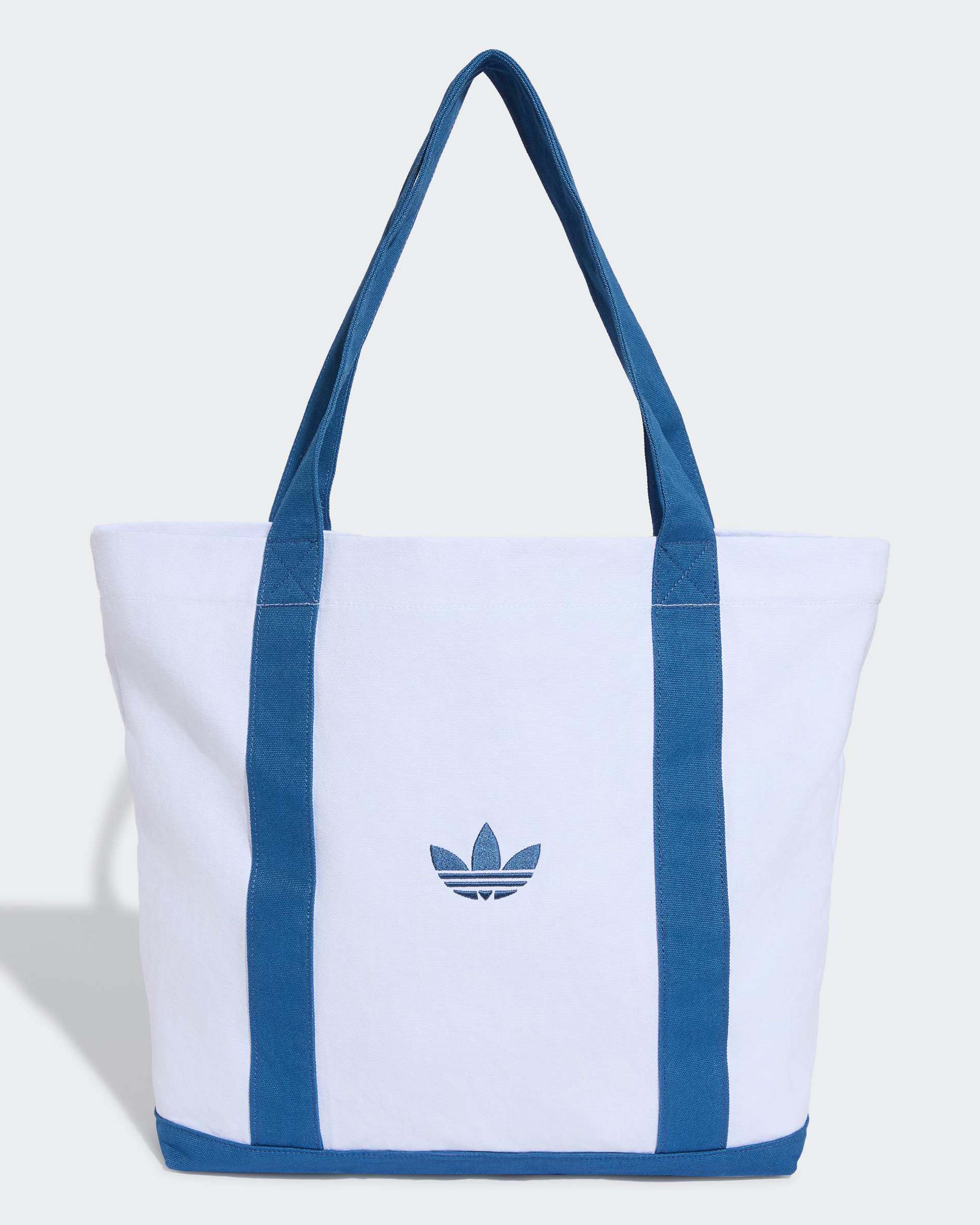 Blue Wonder Tote White