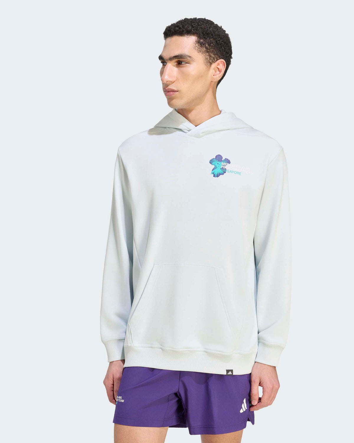 Mens Vanda Bloom Hoody Grey