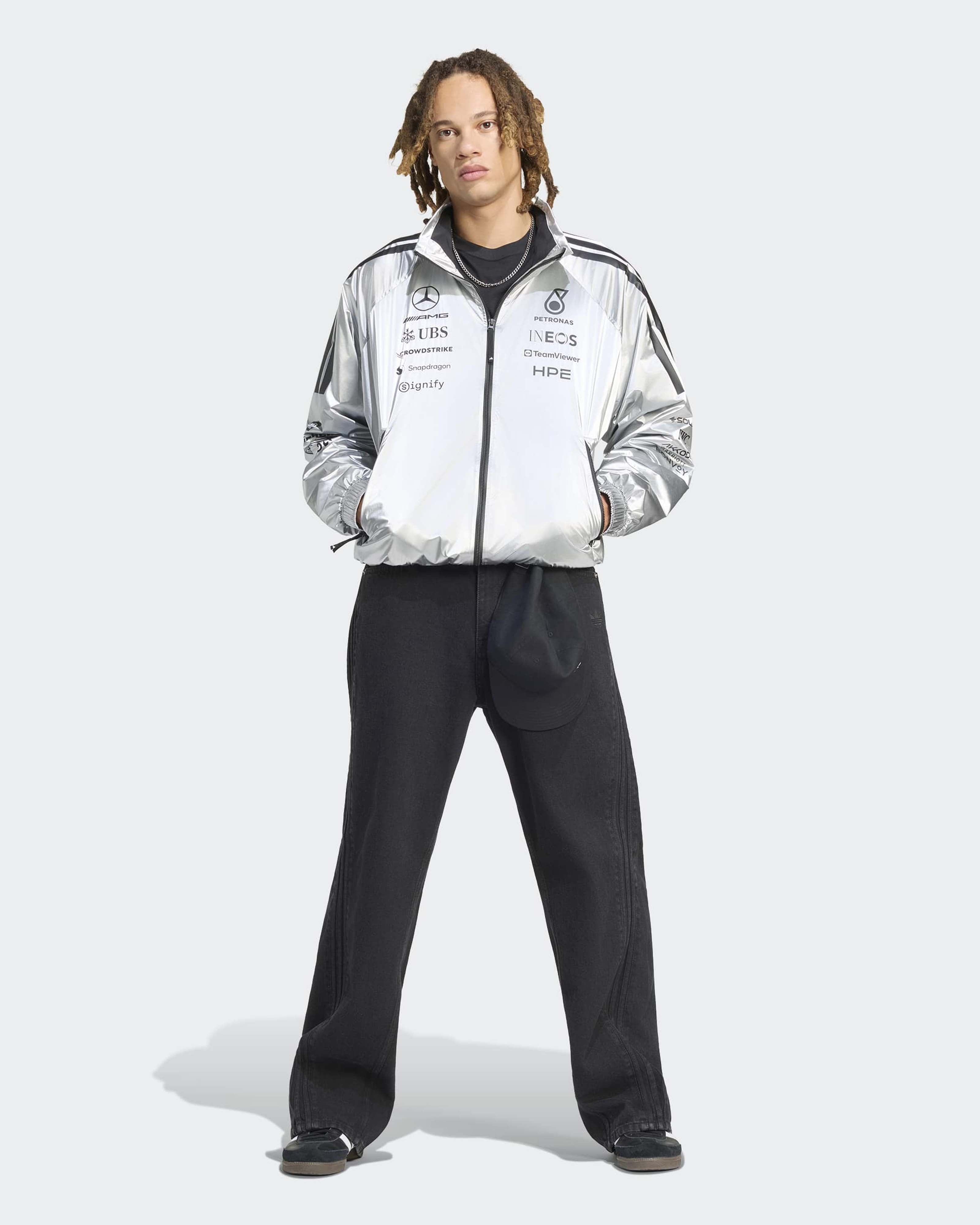 2026 Unisex Silver Jacket | Mercedes-AMG PETRONAS F1 Team x adidas