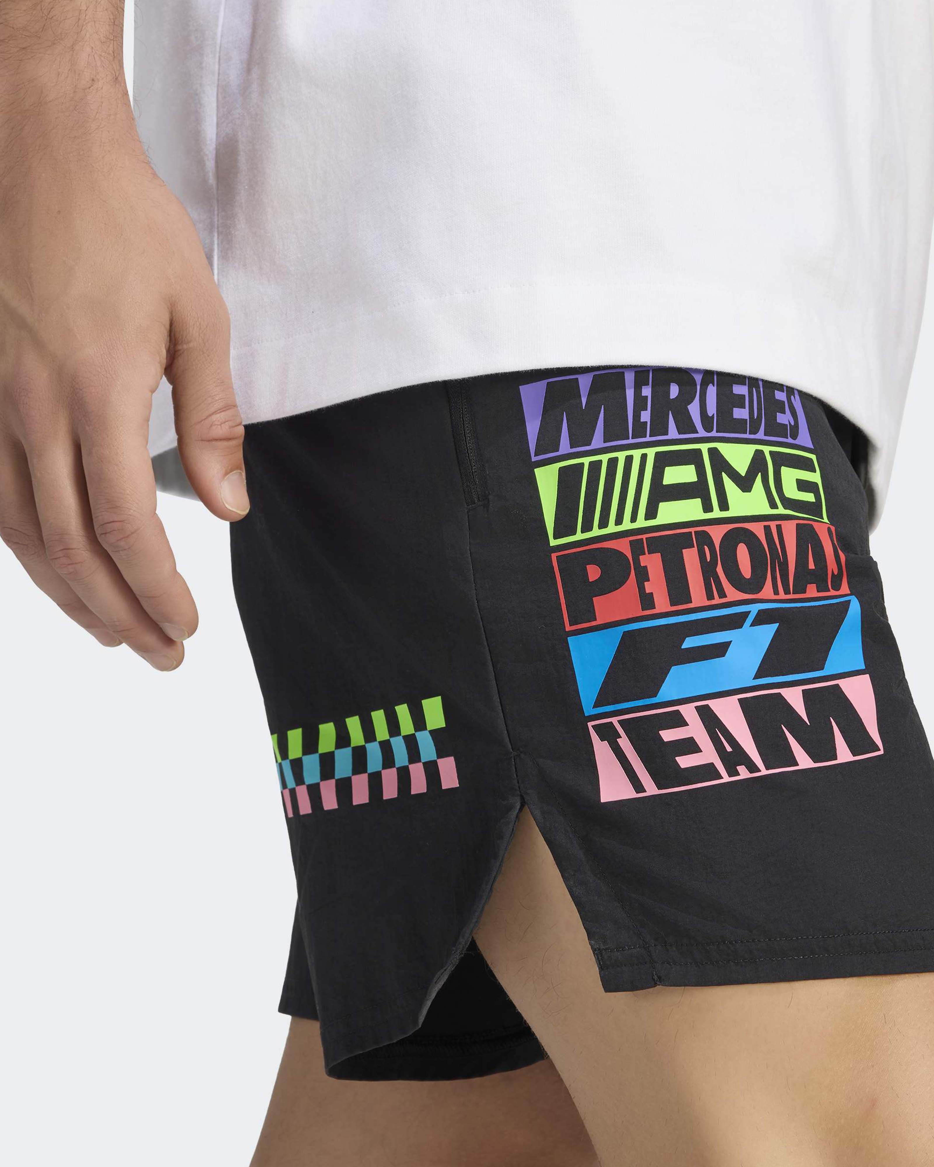 2026 Unisex Lights On Shorts Black | Mercedes-AMG PETRONAS F1 Team