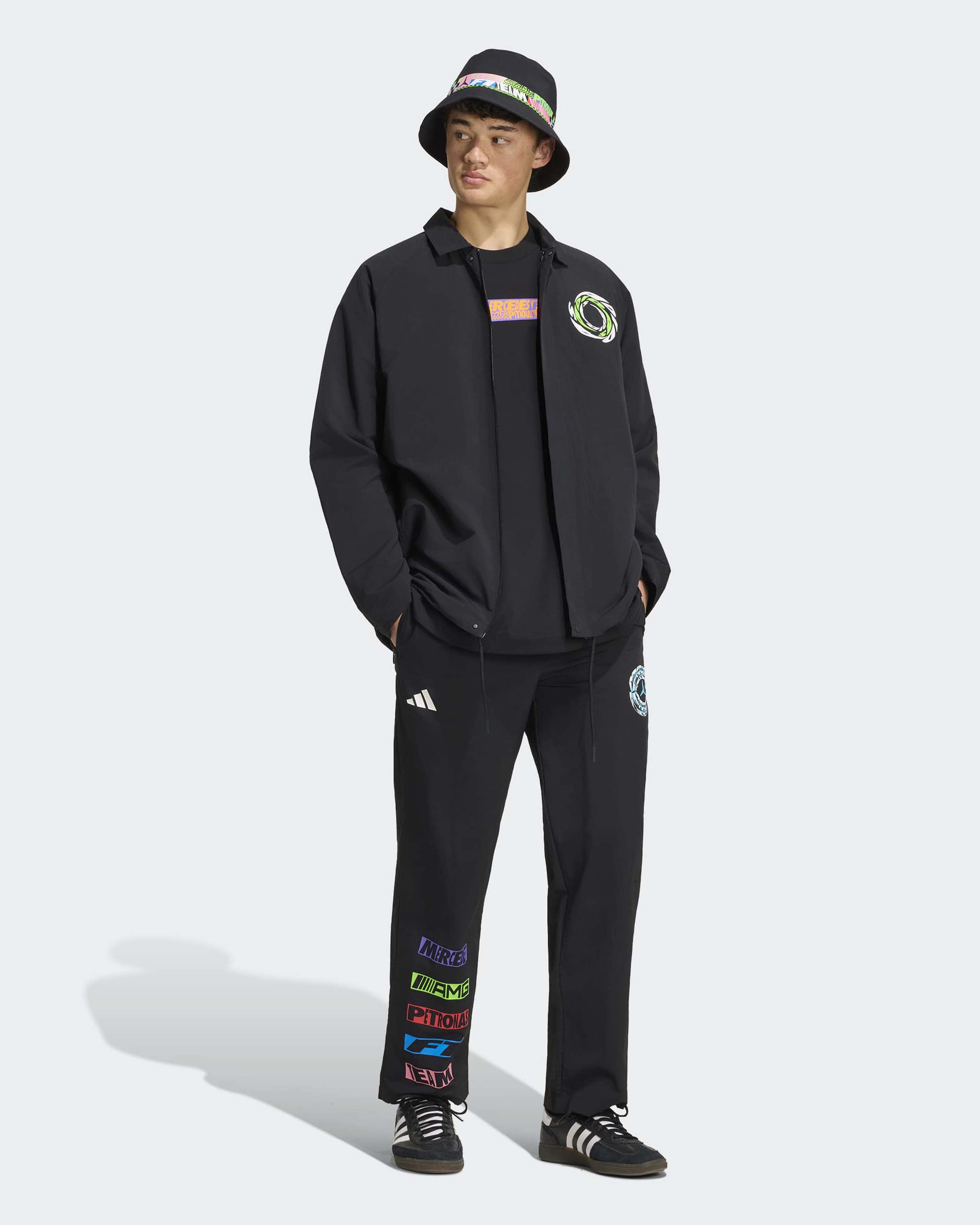 Unisex Lights On Jacket Black