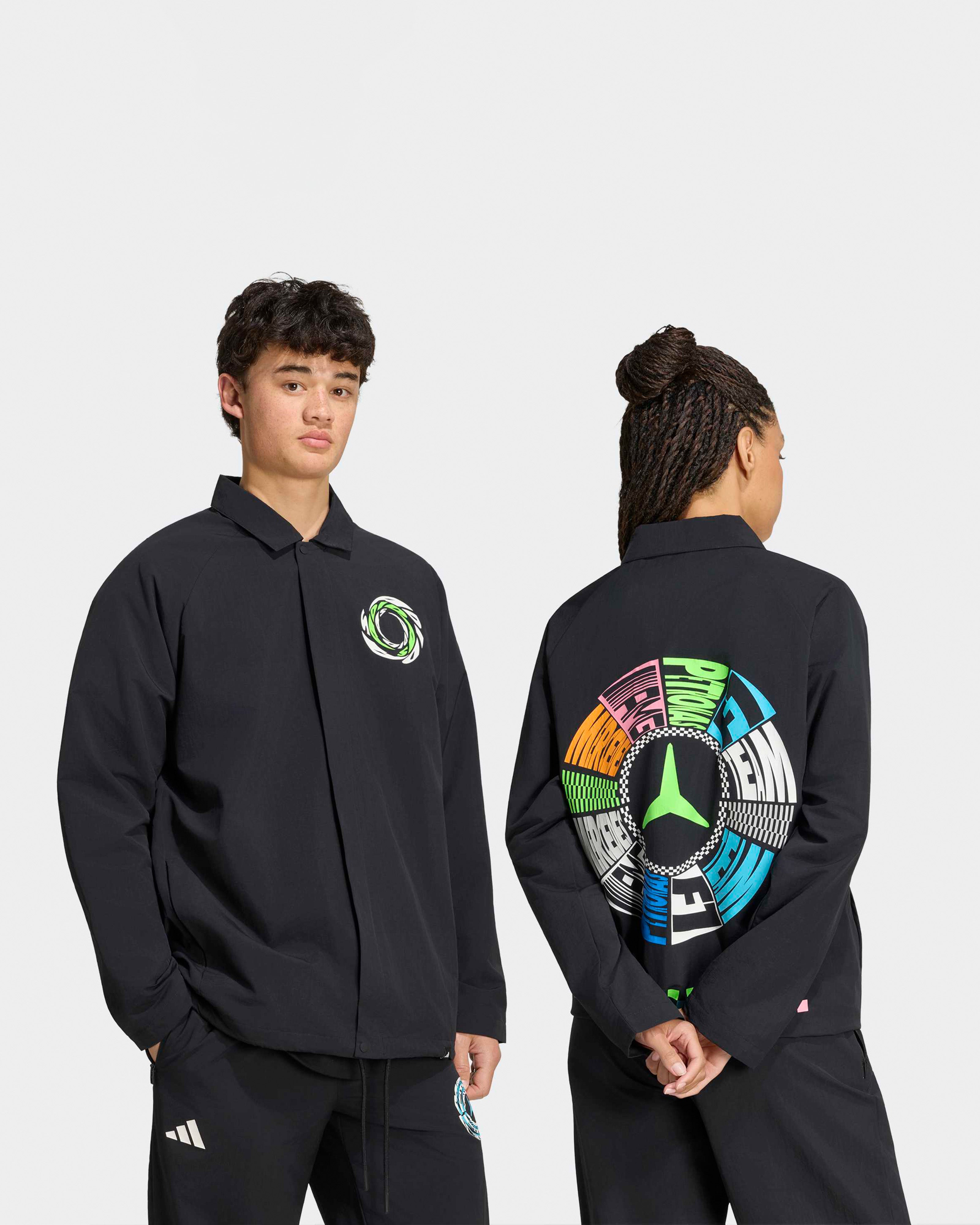 Unisex Lights On Jacket Black