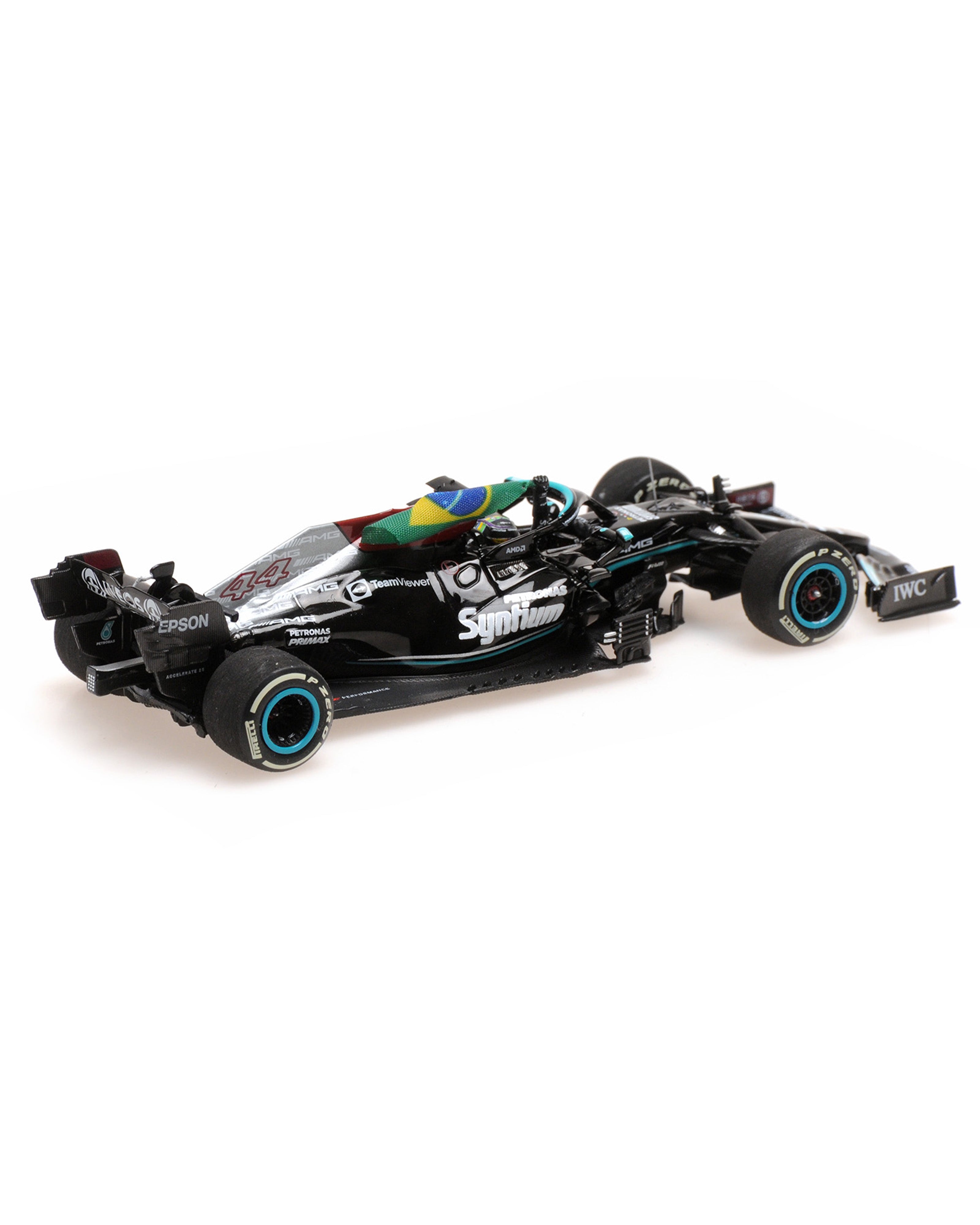 Lewis Hamilton Mercedes-AMG Petronas W12 n° 44 Vainqueur GP Bresil 2021 F1  1/18 Minichamps 110212044