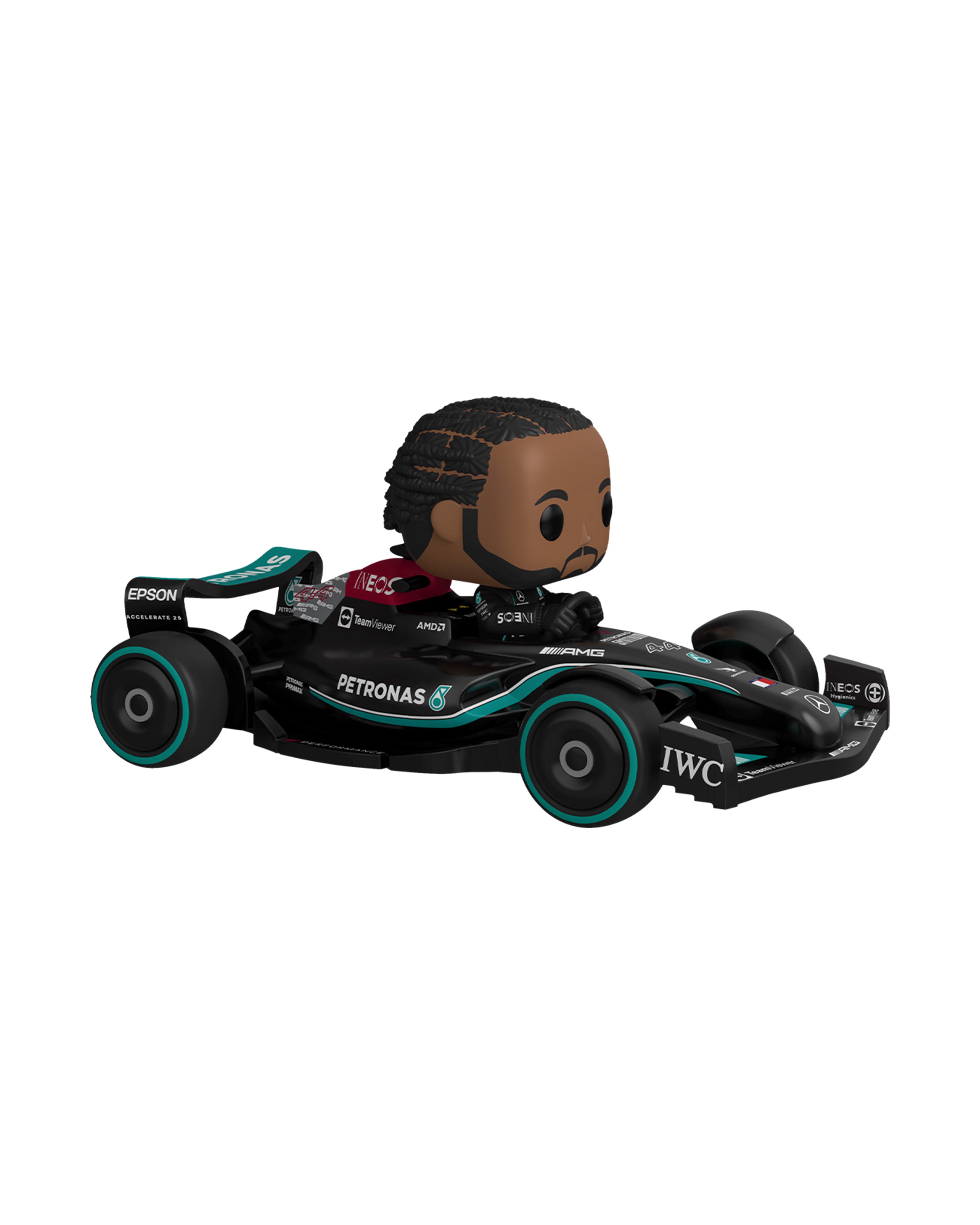 Lewis Hamilton with Car Funko Pop!  Official Mercedes-AMG PETRONAS F1 Team  Store