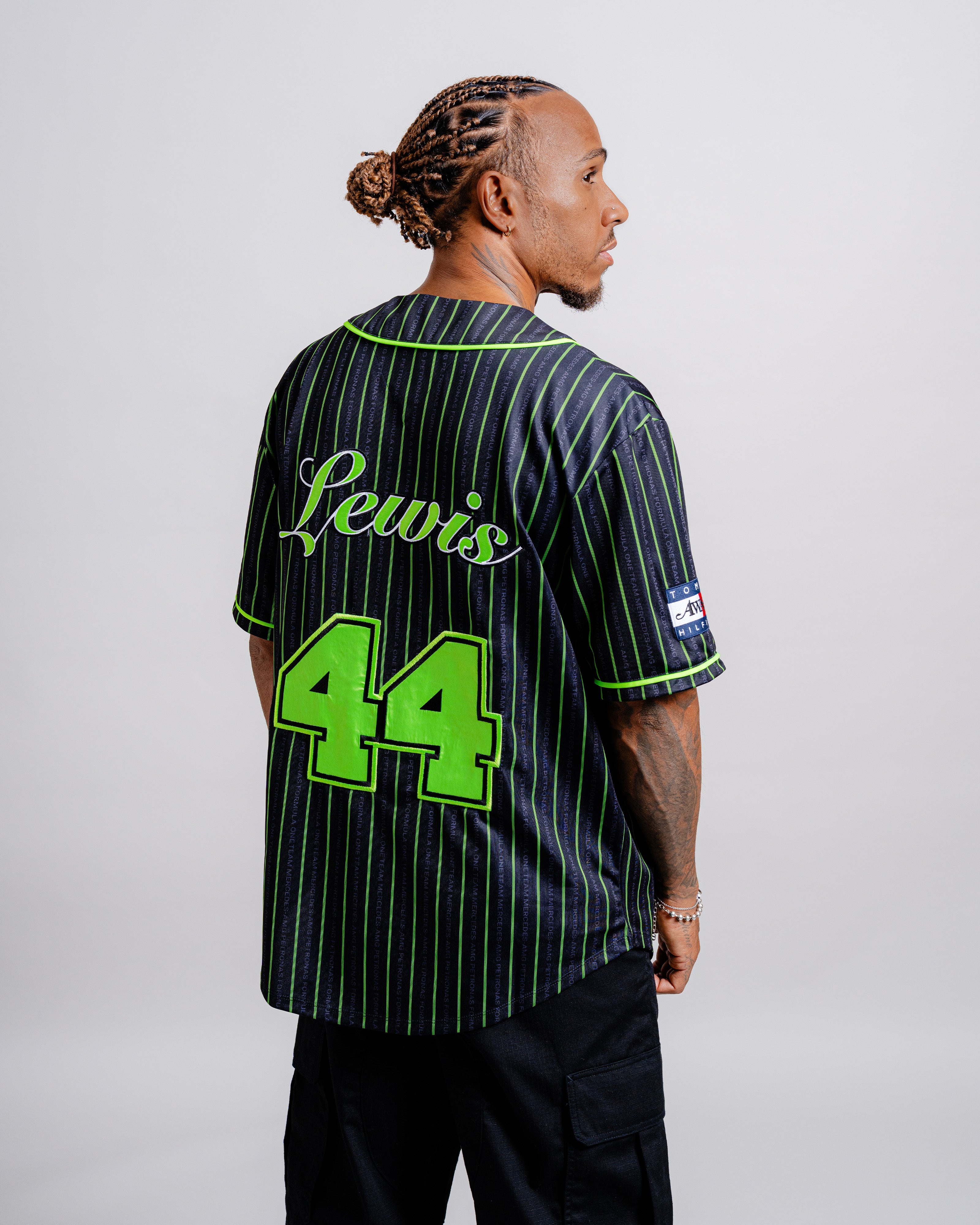 Tommy x Mercedes-AMG F1 x Awake NY Baseball Jersey Black